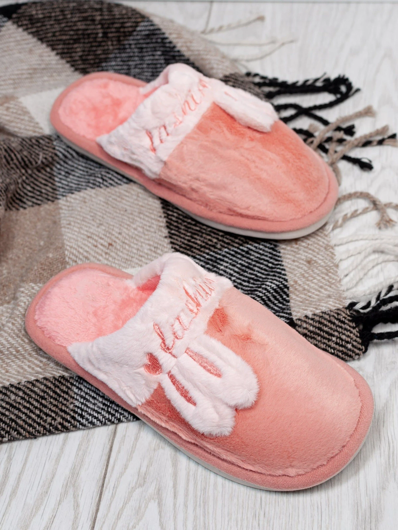 Тапки ISSA Plus модель OB3-22_peach Фото