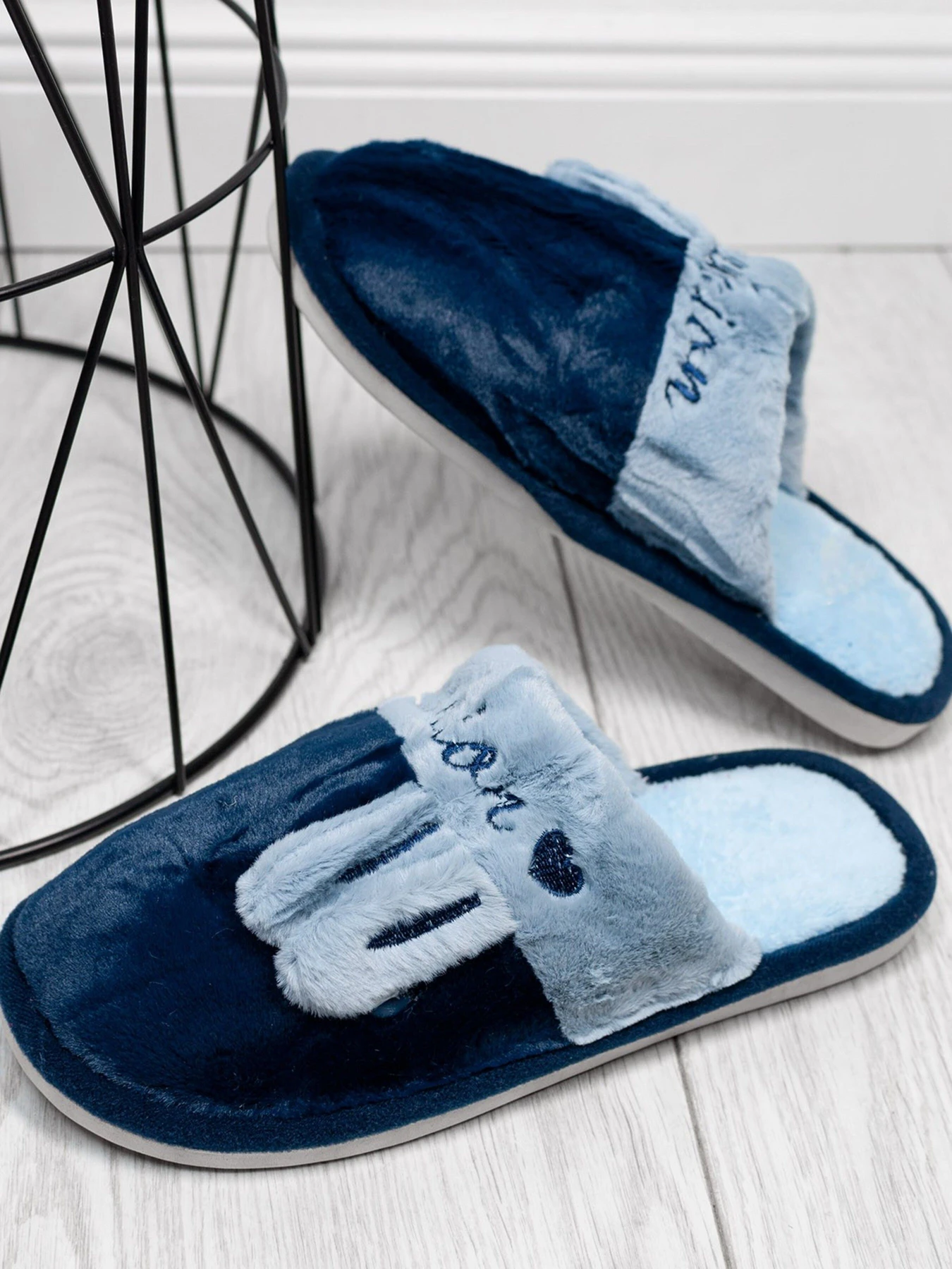 Тапки ISSA Plus модель OB3-22_darkblue Фото