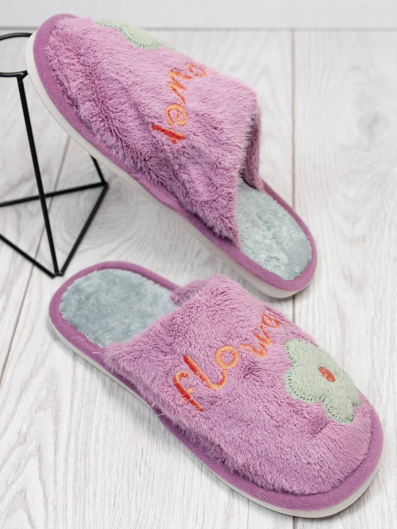 Тапки ISSA Plus модель OB3-23_lilac Фото