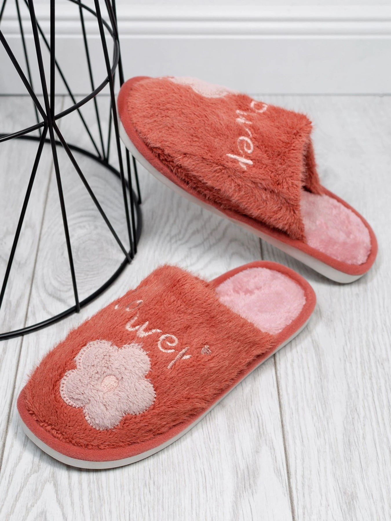 Тапки ISSA Plus модель OB3-23_terracotta Фото