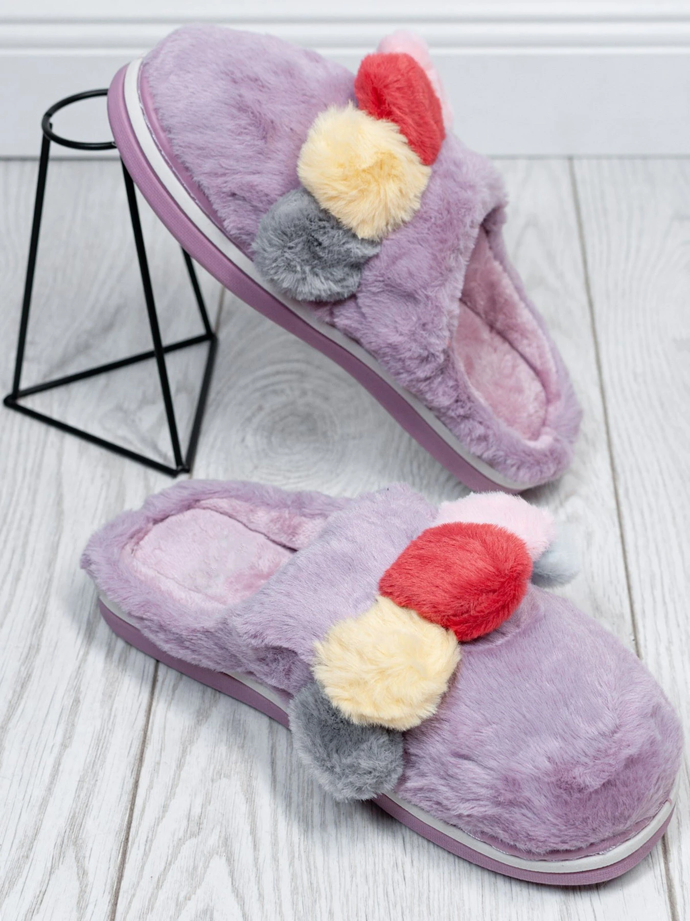 Тапки ISSA Plus модель OB3-25_lilac Фото