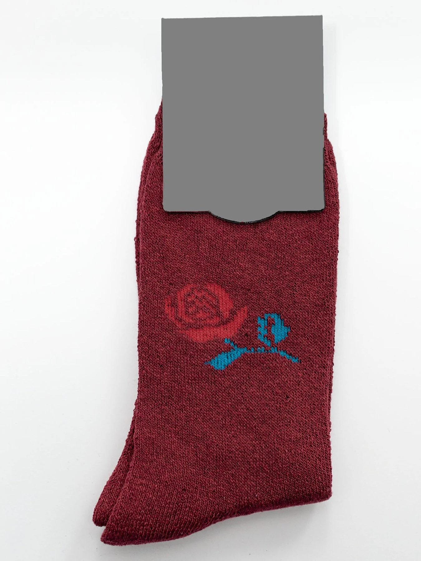 Носки и гольфы ISSA Plus модель NS-211_burgundy Фото