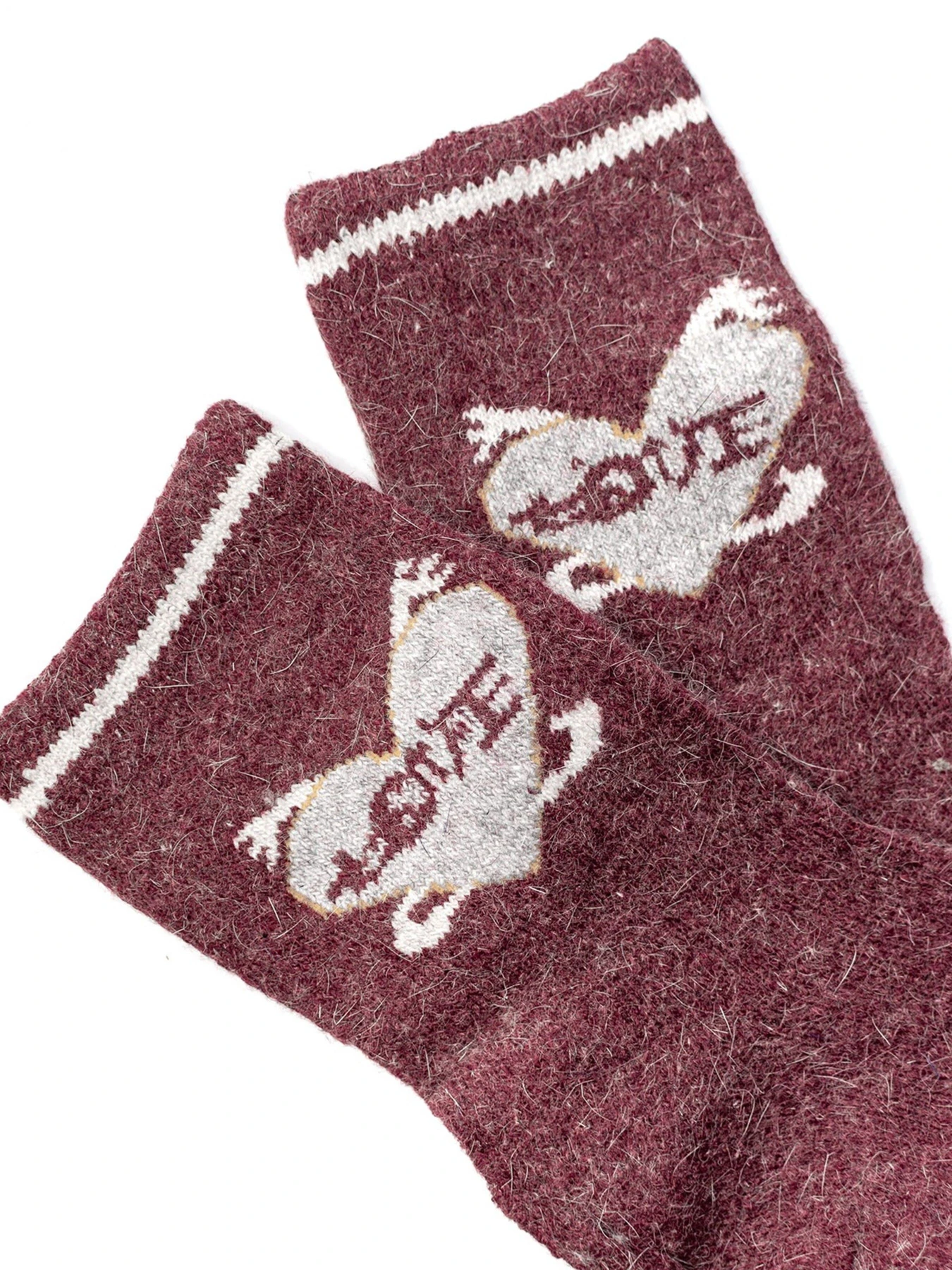 Носки и гольфы ISSA Plus модель NS-212_burgundy Фото