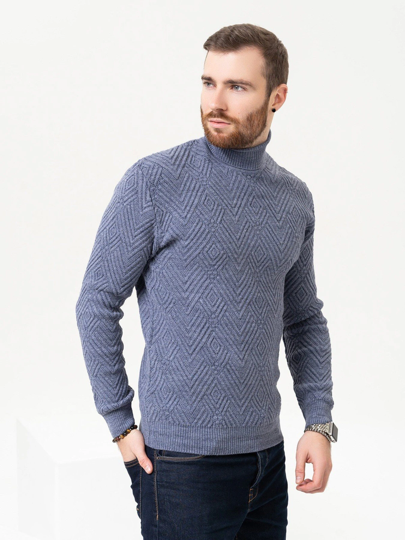 Светри та кардигани ISSA Plus модель GN4-87_blue Фото