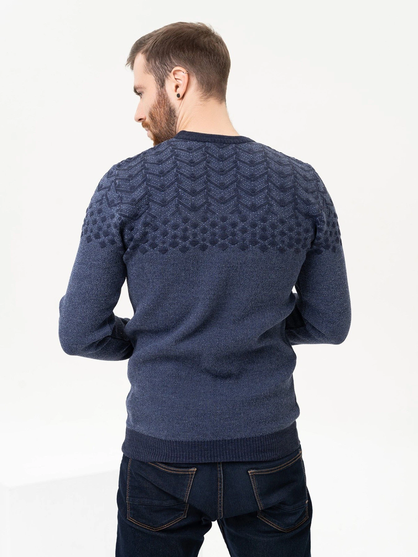Свитры и кардиганы ISSA Plus модель GN4-91_blue Фото