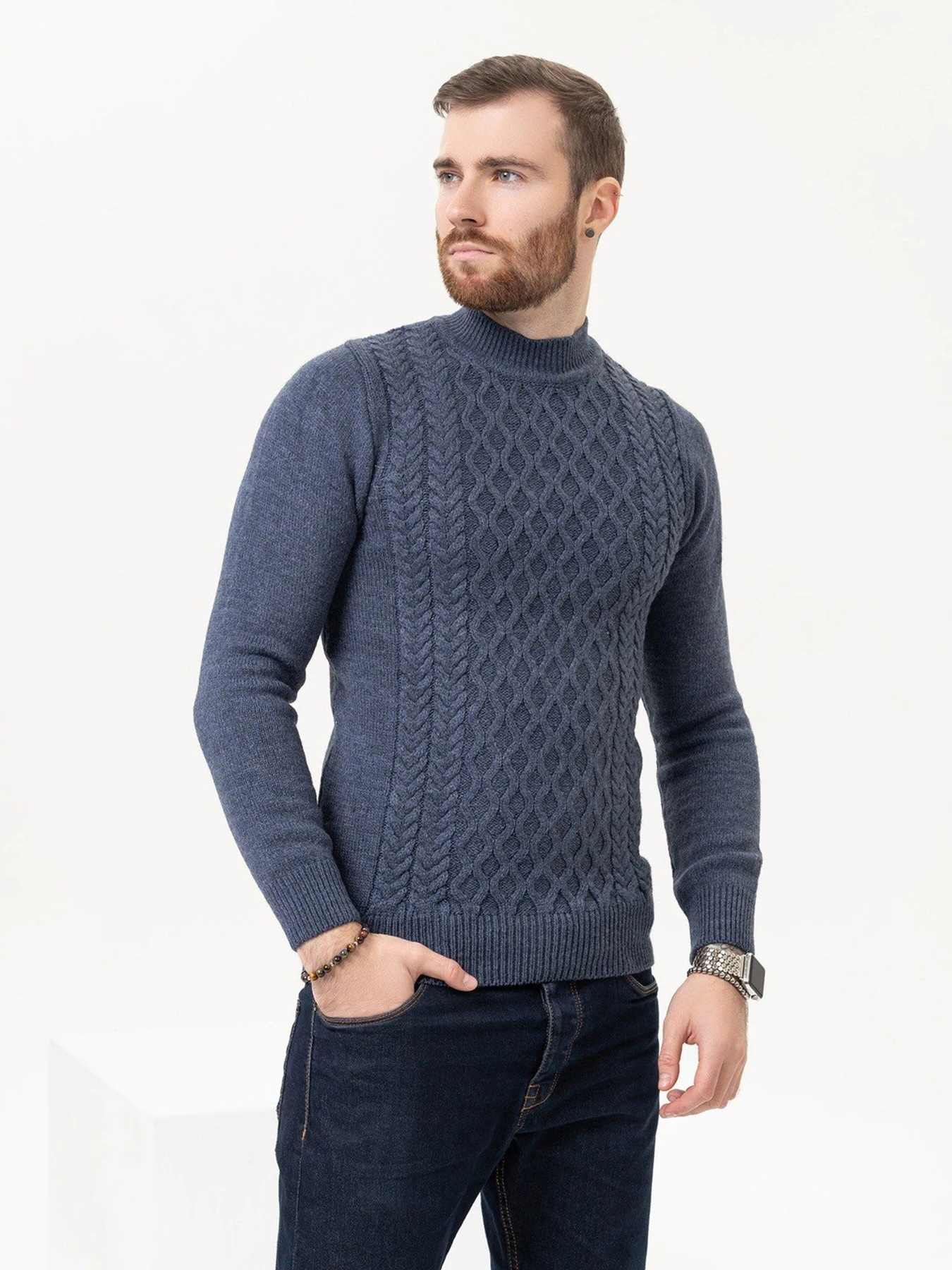 Светри та кардигани ISSA Plus модель GN4-97_blue Фото