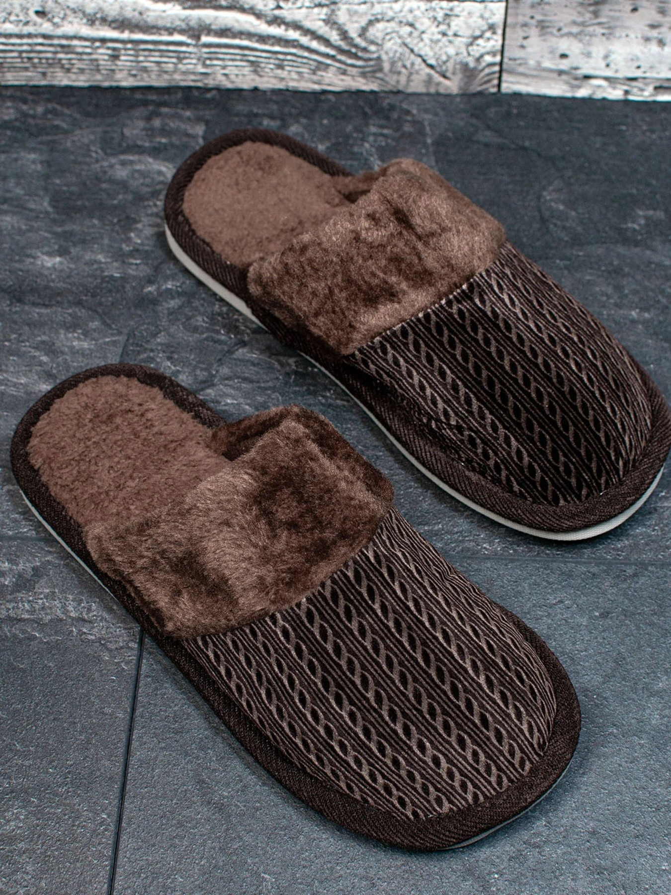 Тапки ISSA Plus модель GOB3-26_brown Фото