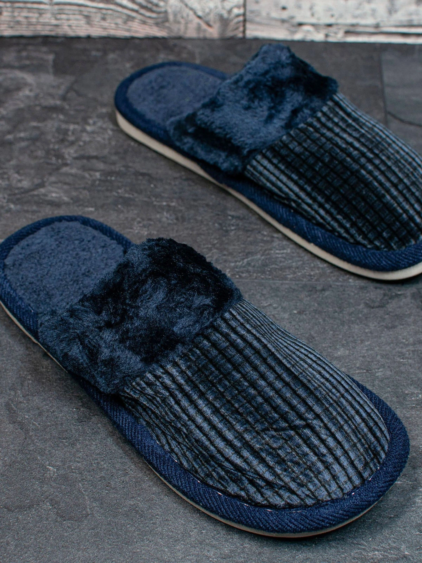 Тапки ISSA Plus модель GOB3-27_darkblue Фото