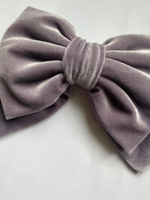 Оксамитовий великий бант кольору запорошена троянда для волосся MyScarf модель mp169173 Фото