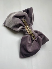 Оксамитовий великий бант кольору запорошена троянда для волосся MyScarf модель mp169173 Фото