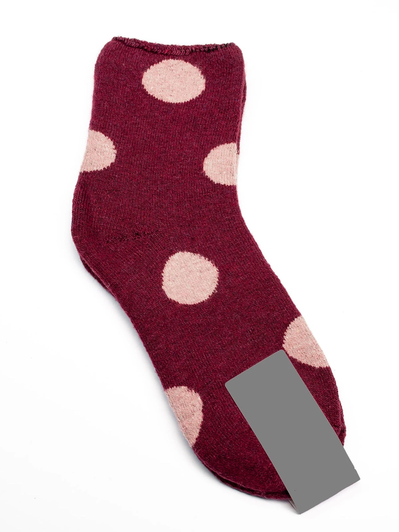 Носки и гольфы ISSA Plus модель NS-217_burgundy Фото