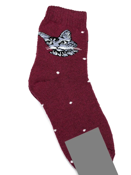 Шкарпетки та гольфи ISSA Plus модель NS-240_burgundy Фото