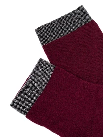 Носки и гольфы ISSA Plus модель NS-243_burgundy Фото