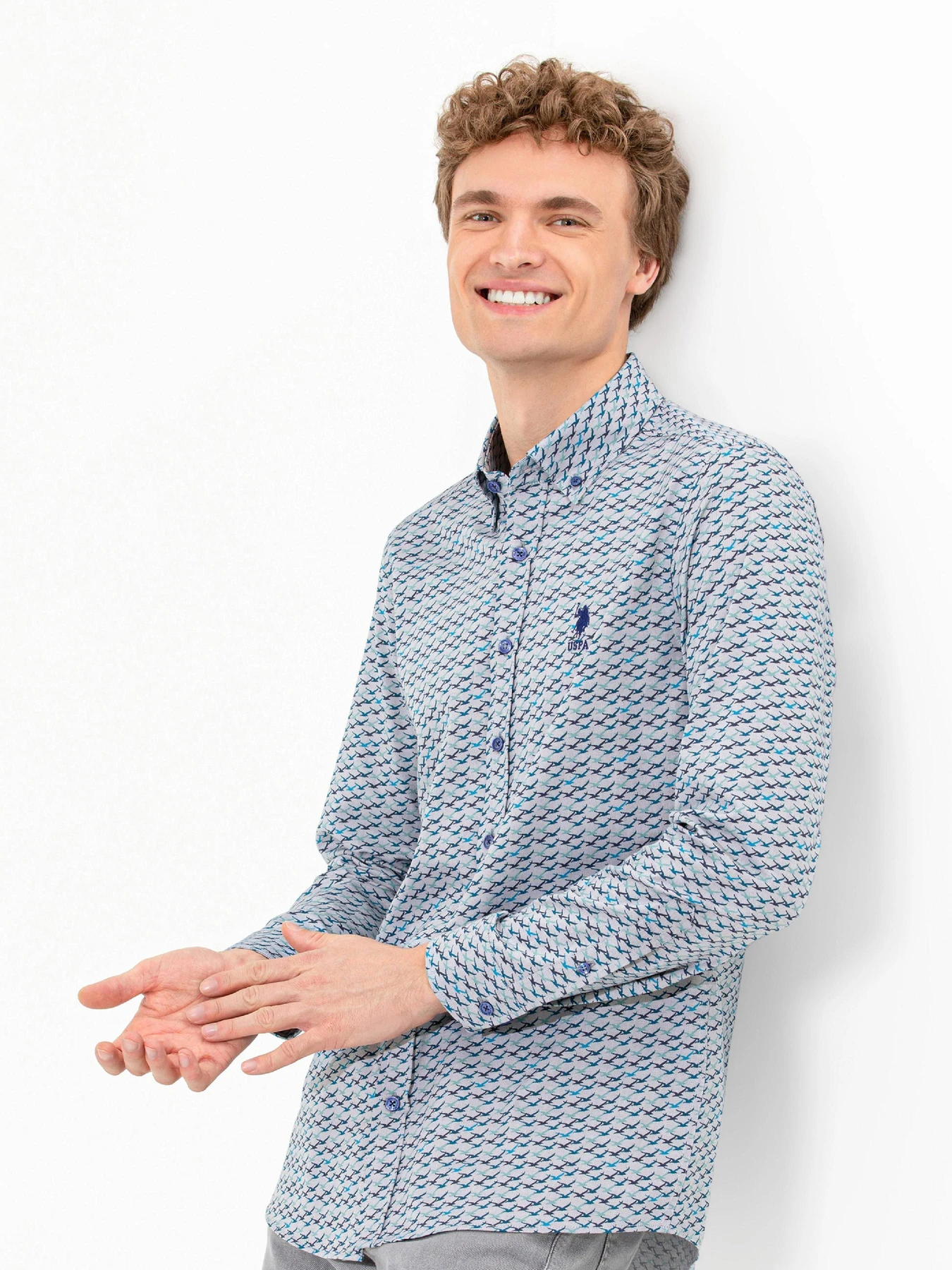 Рубашки US Polo модель G081SZ004.000.1461435.VR212 Фото