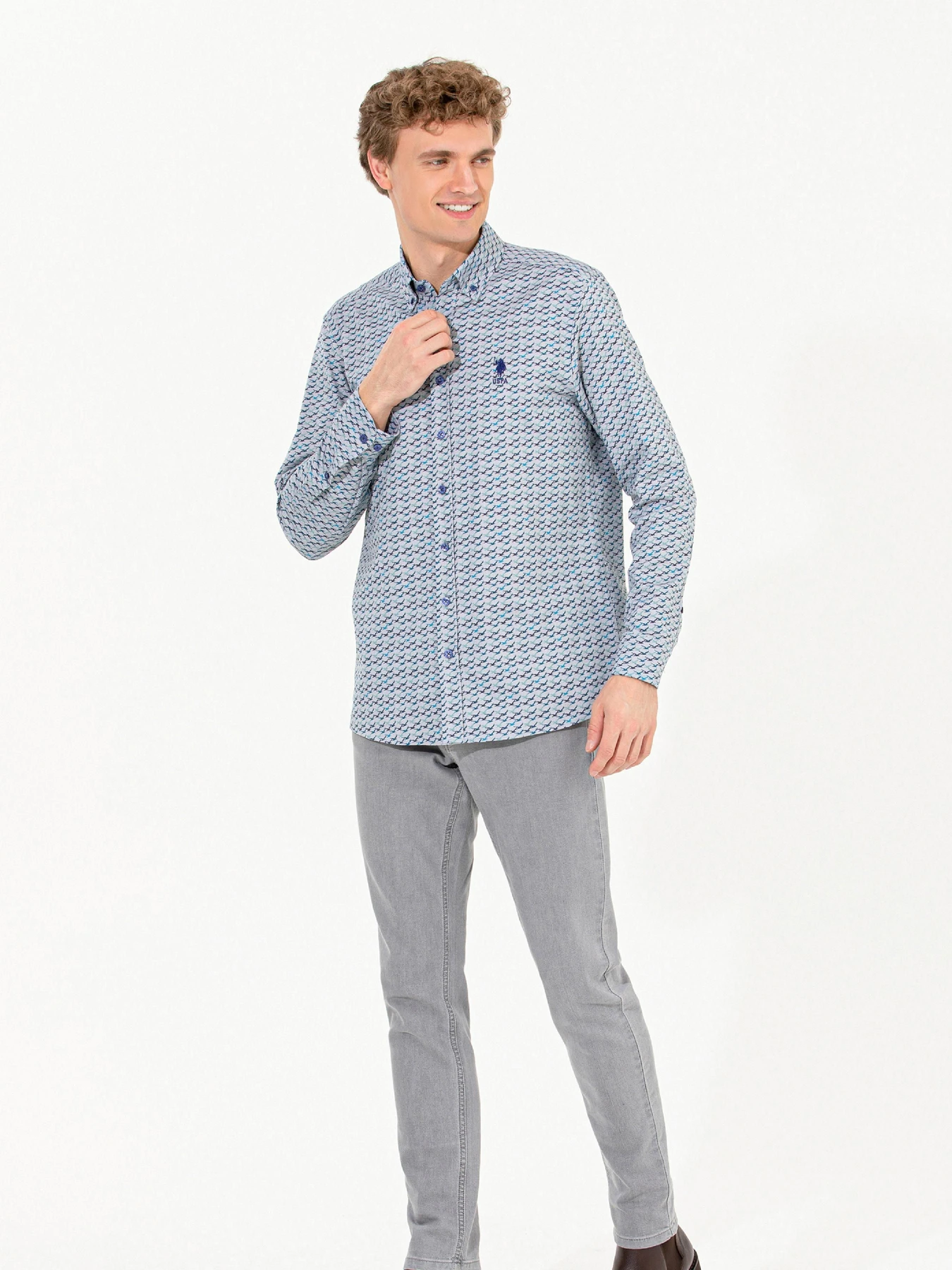 Рубашки US Polo модель G081SZ004.000.1461435.VR212 Фото