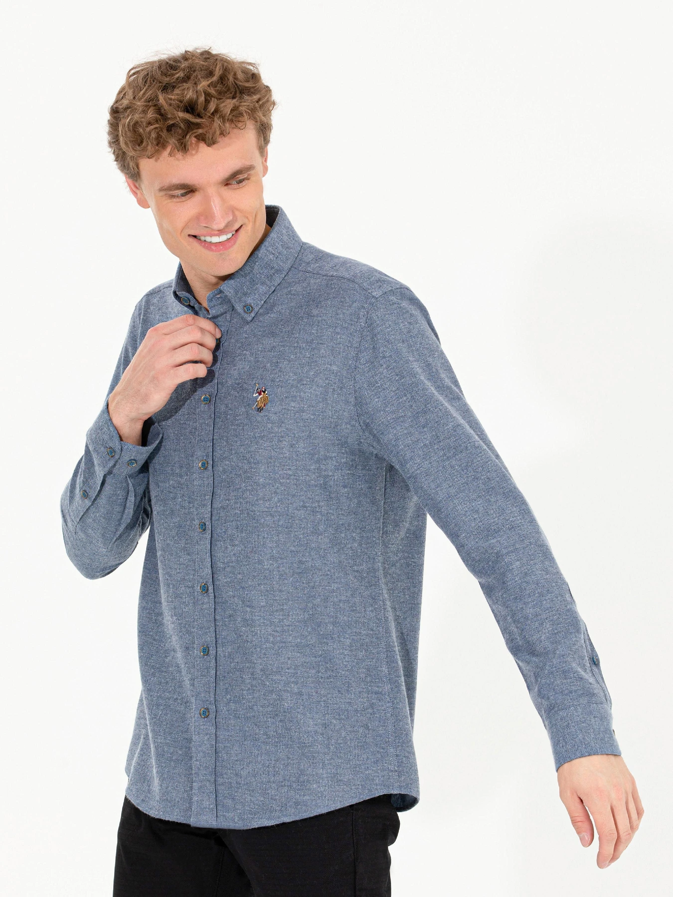 Рубашки US Polo модель G081SZ004.000.1450251.VR028 Фото