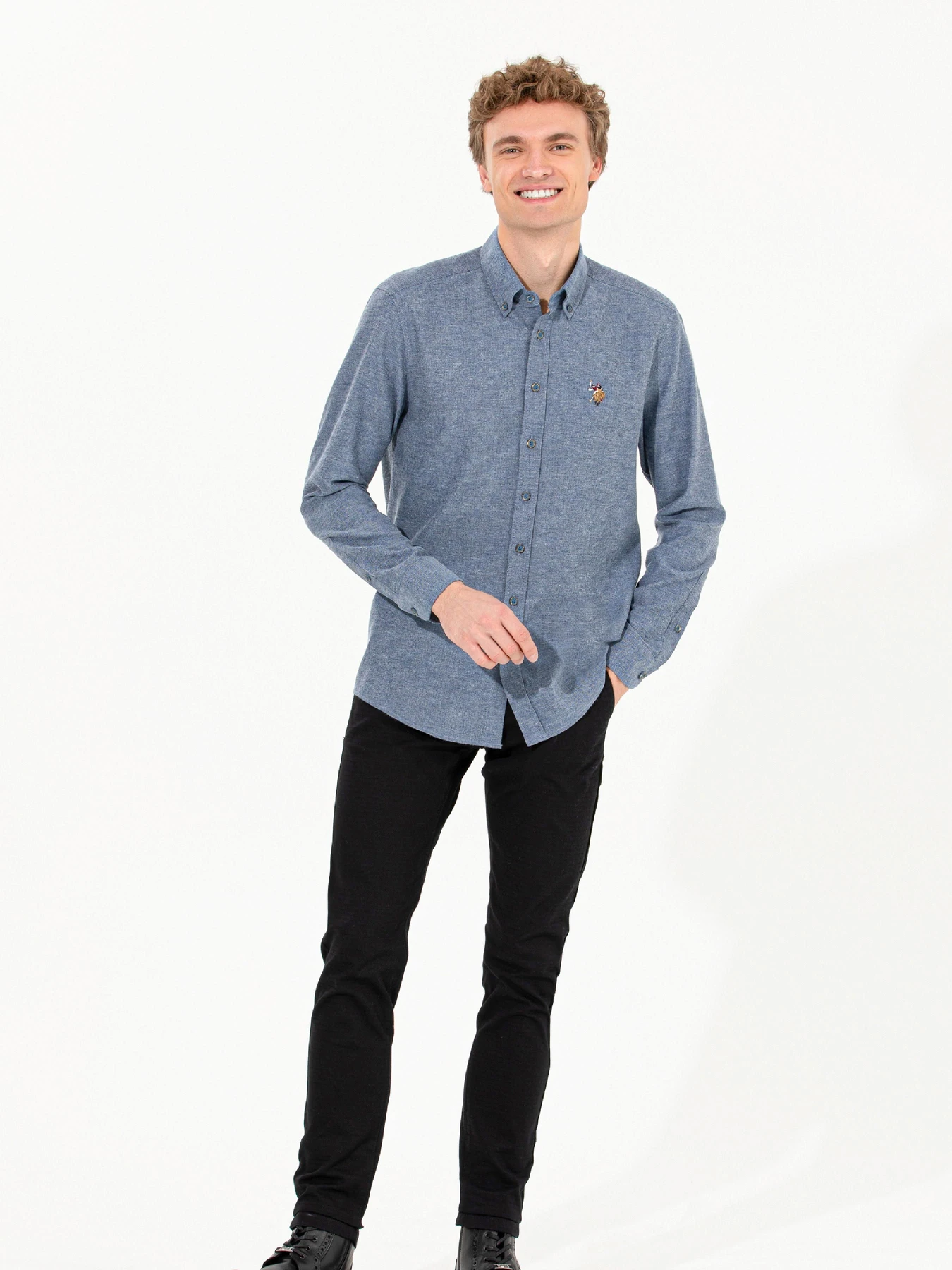 Рубашки US Polo модель G081SZ004.000.1450251.VR028 Фото