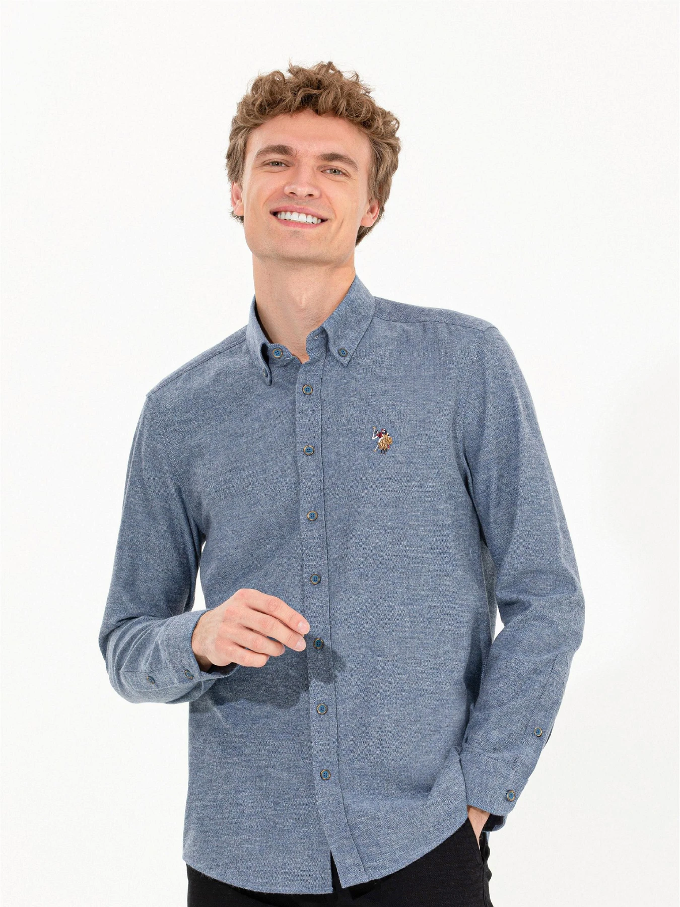 Рубашки US Polo модель G081SZ004.000.1450251.VR028 Фото
