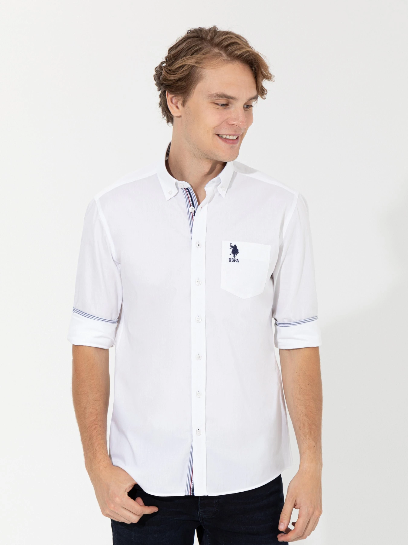 Рубашки US Polo модель G081SZ004.000.1450586.VR013 Фото