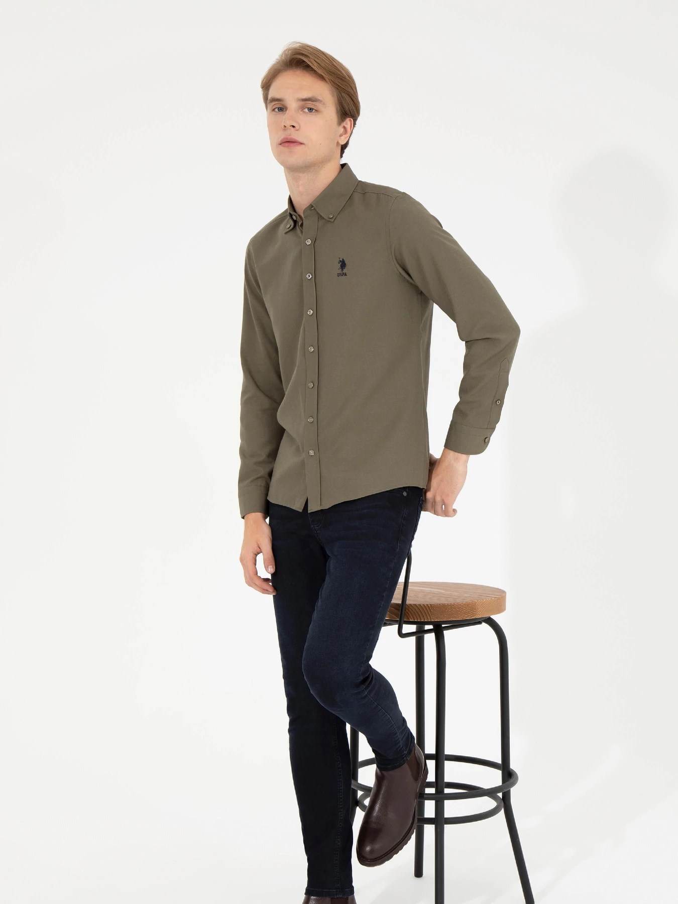 Рубашки US Polo модель G081GL004.000.1450315.VR027 Фото