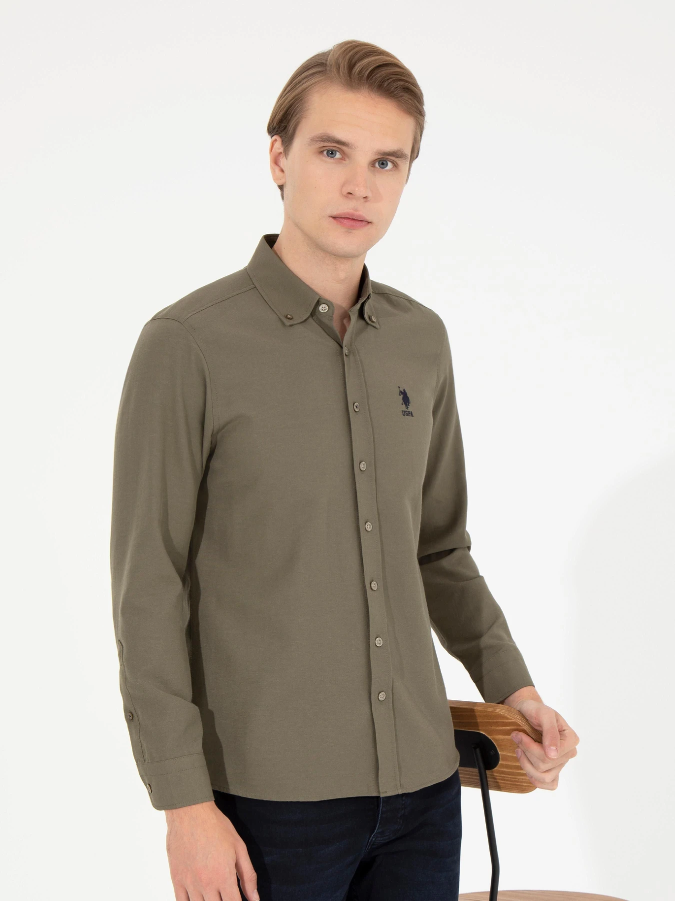 Рубашки US Polo модель G081GL004.000.1450315.VR027 Фото