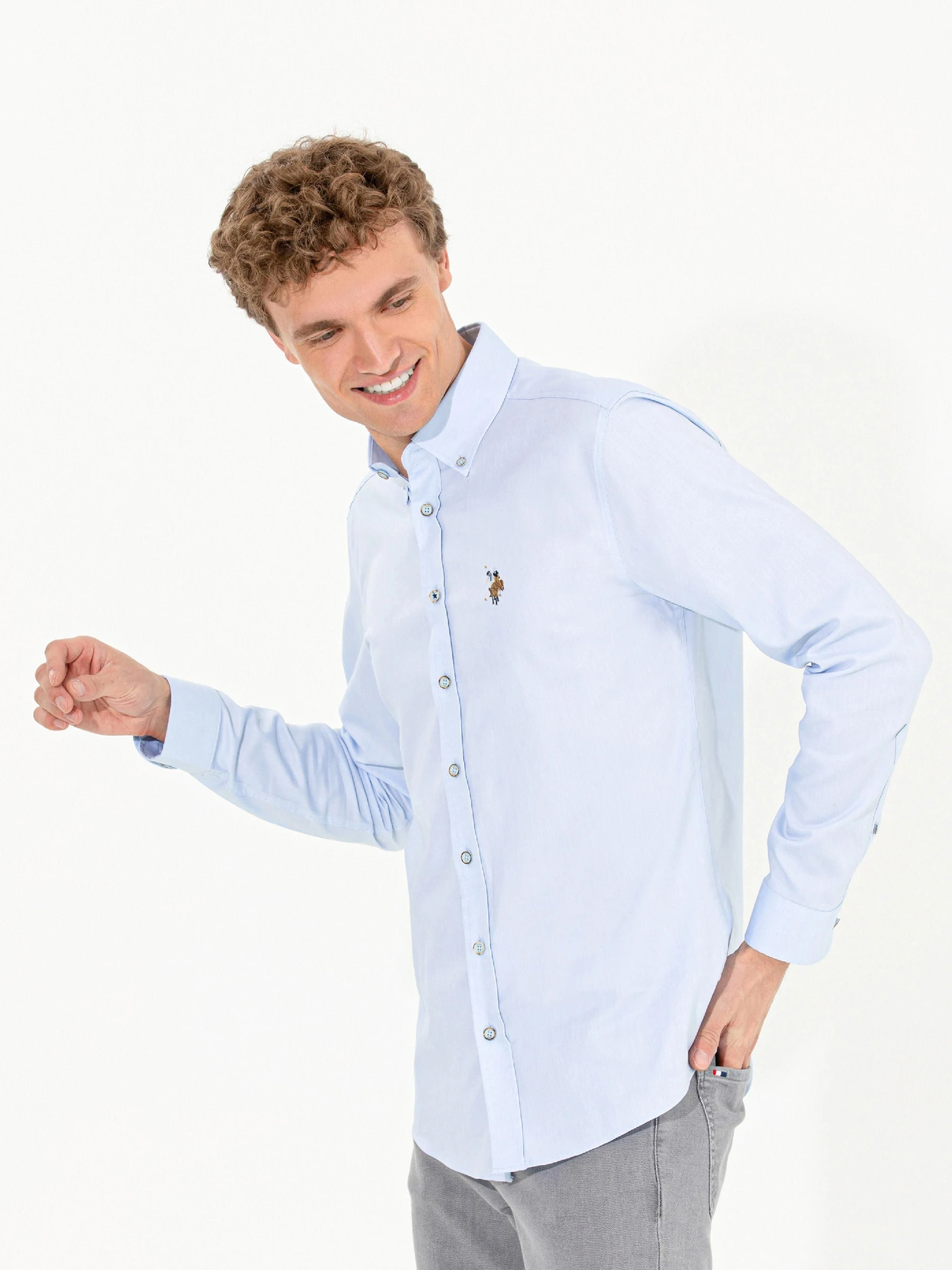 Рубашки US Polo модель G081SZ004.000.1450261.VR003 Фото