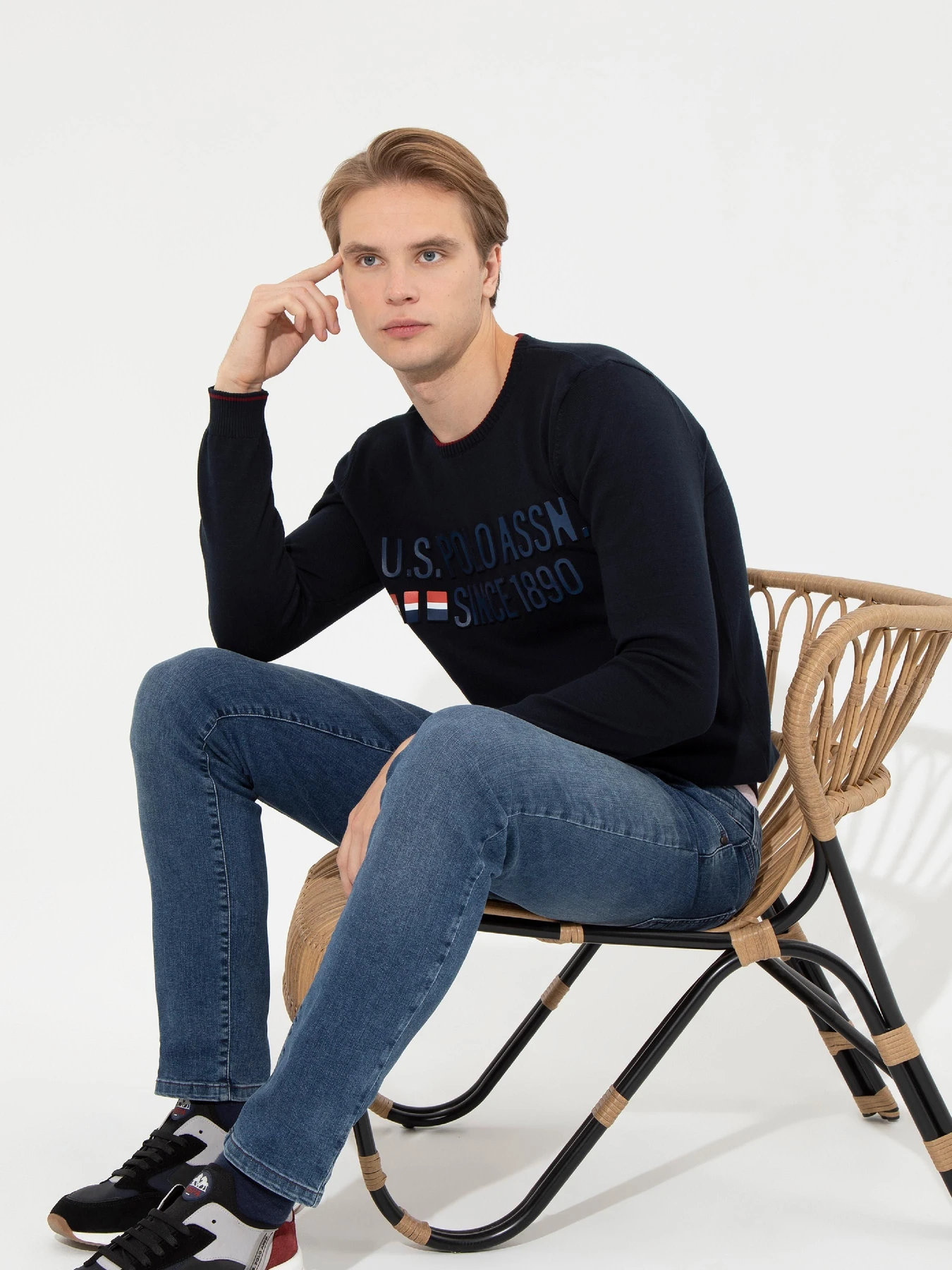 Свитры и кардиганы US Polo модель G081SZ0TK.000.1454550.VR033 Свитры и кардиганы US Polo модель G081SZ0TK.000.1454550.VR033 Фото