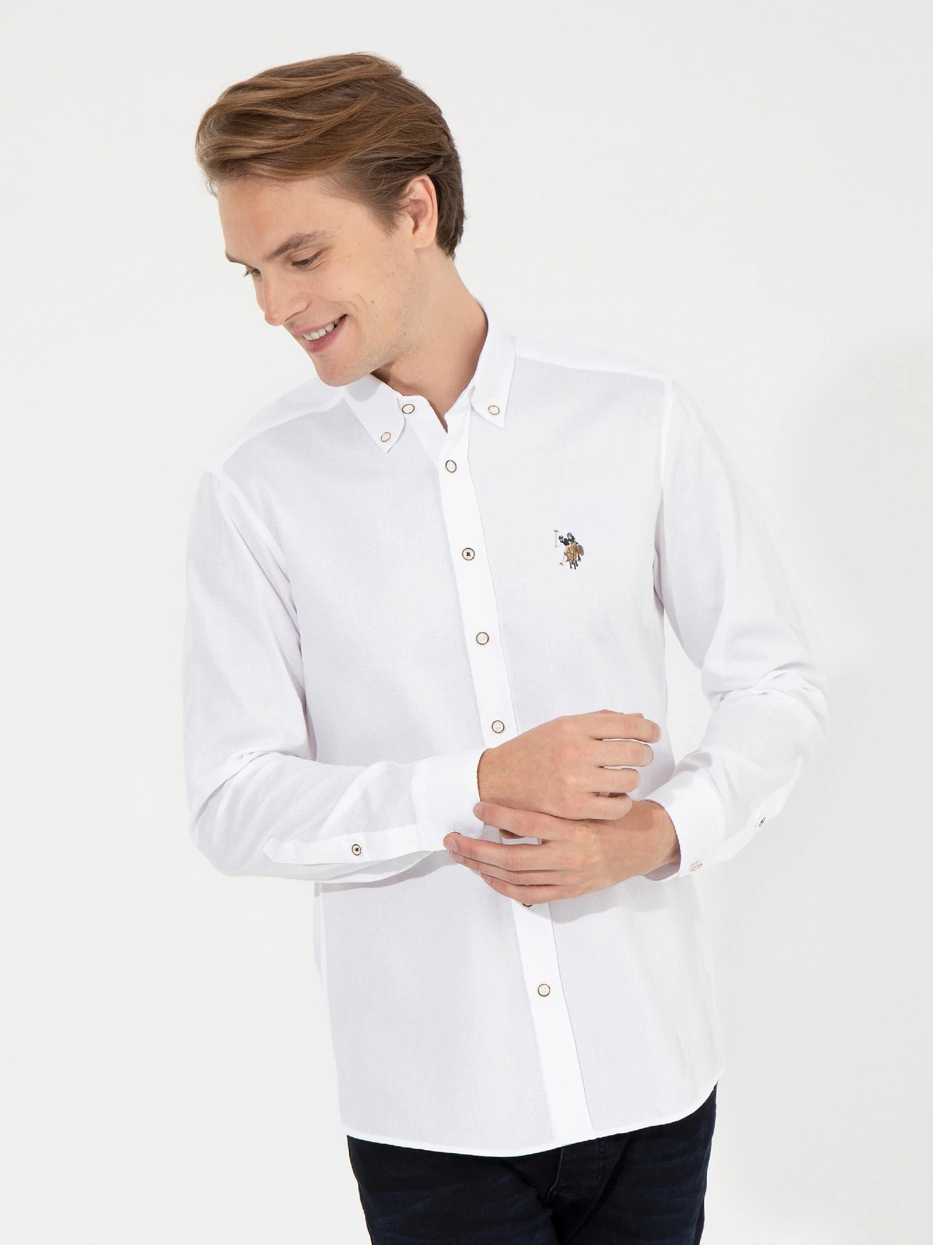 Рубашки US Polo модель G081SZ004.000.1450307.VR013 Фото