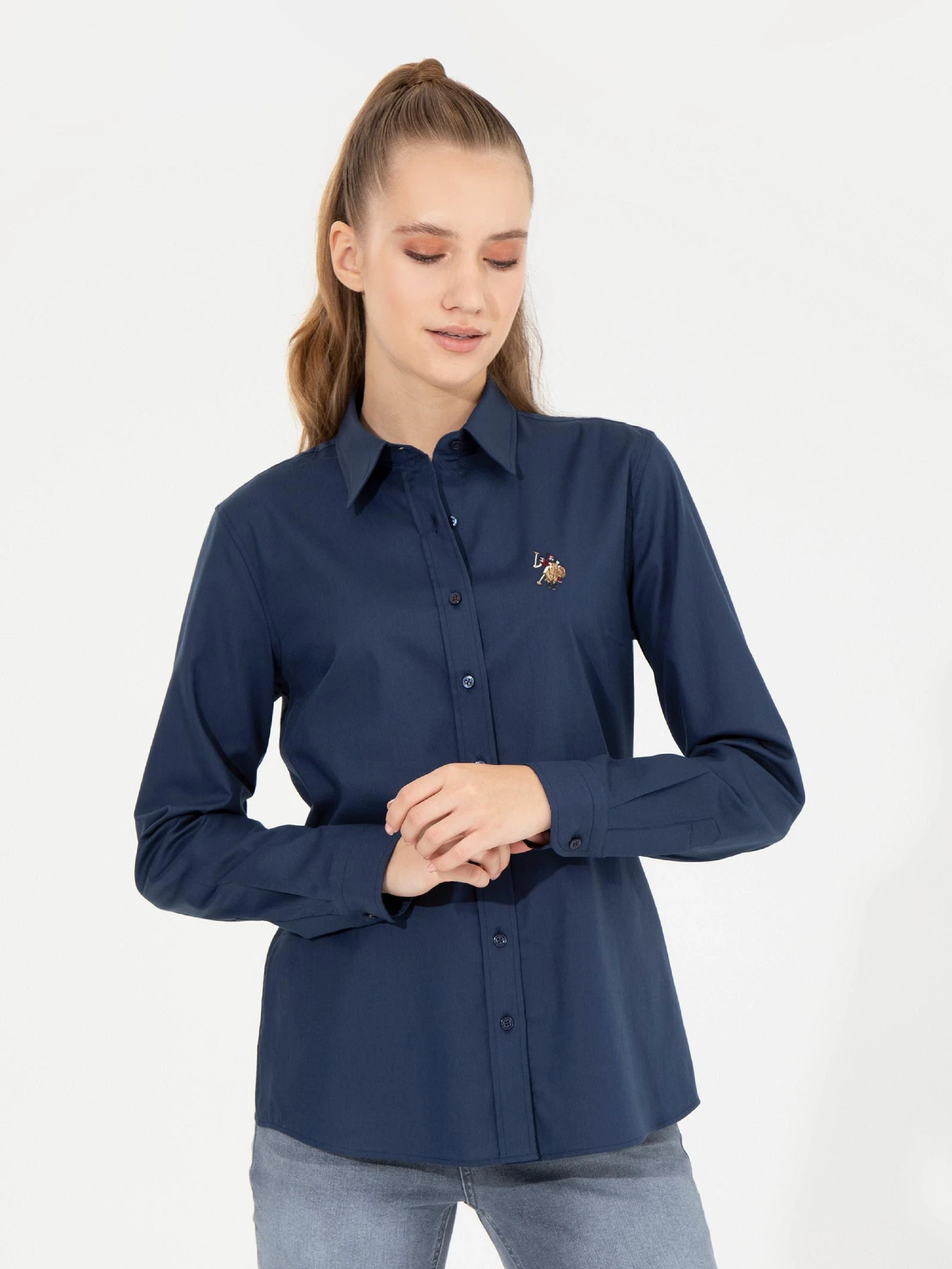 Рубашки US Polo модель G082SZ004.000.1450213.VR033 Фото