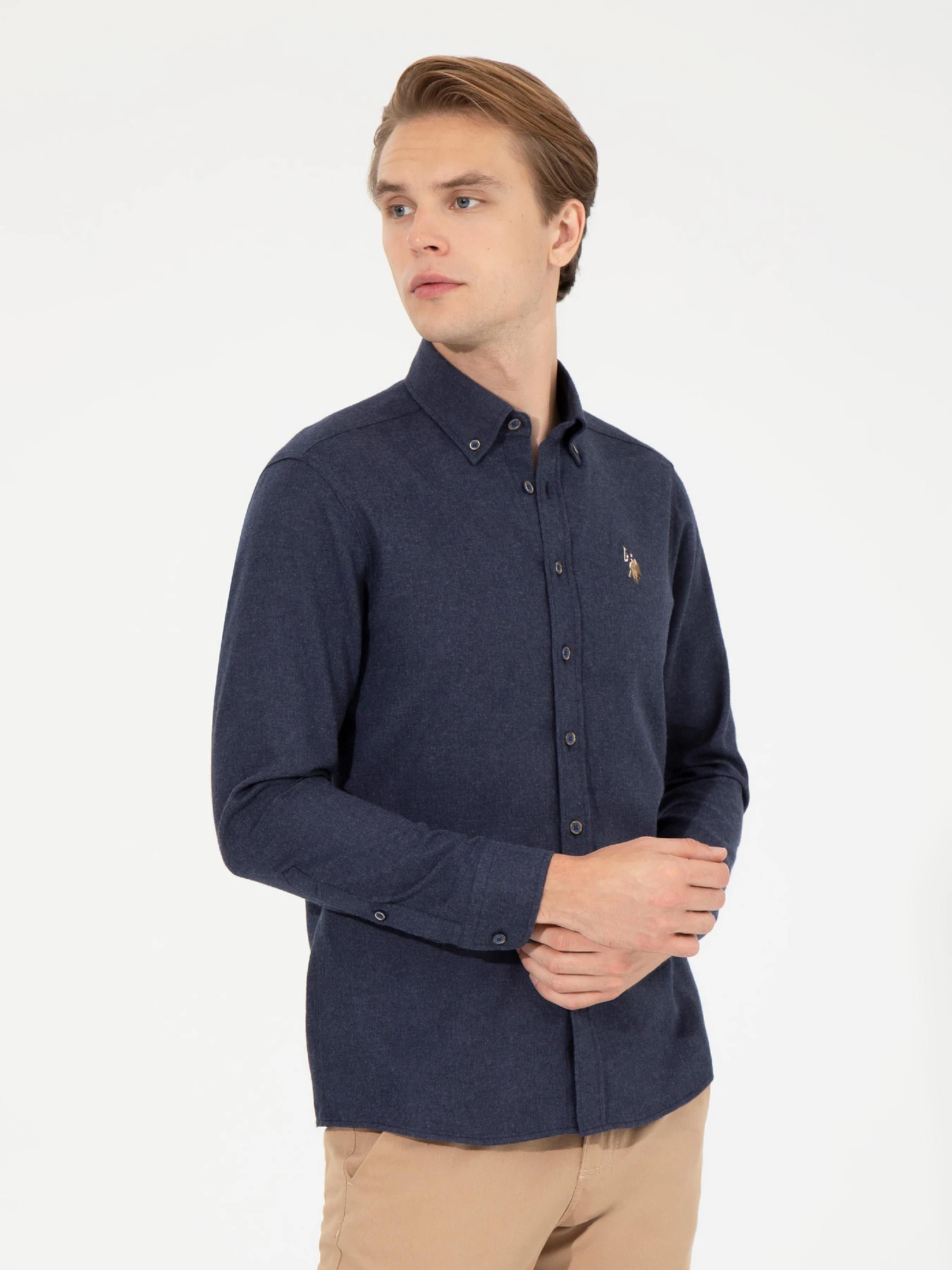 Рубашки US Polo модель G081SZ004.000.1450251.VR033 Фото