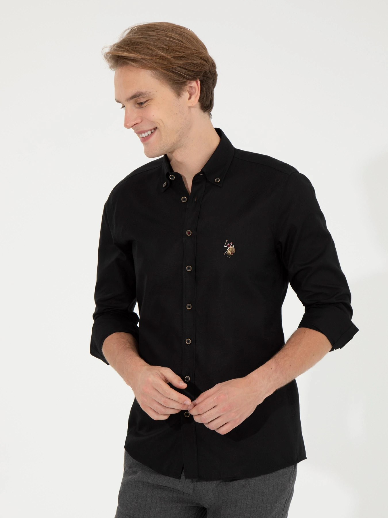 Рубашки US Polo модель G081SZ004.000.1450307.VR046 Фото