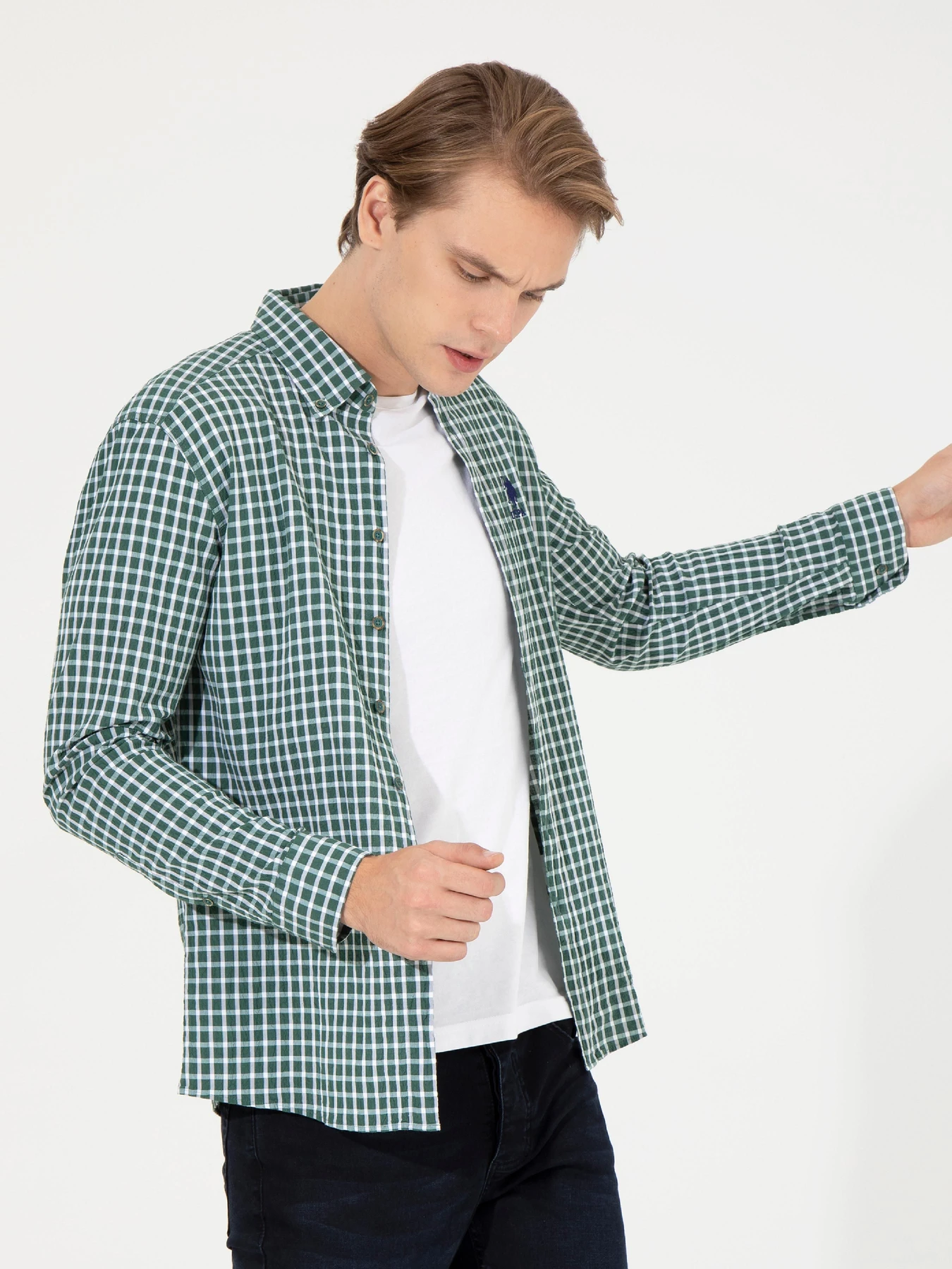 Рубашки US Polo модель G081SZ004.000.1450609.VR054 Фото