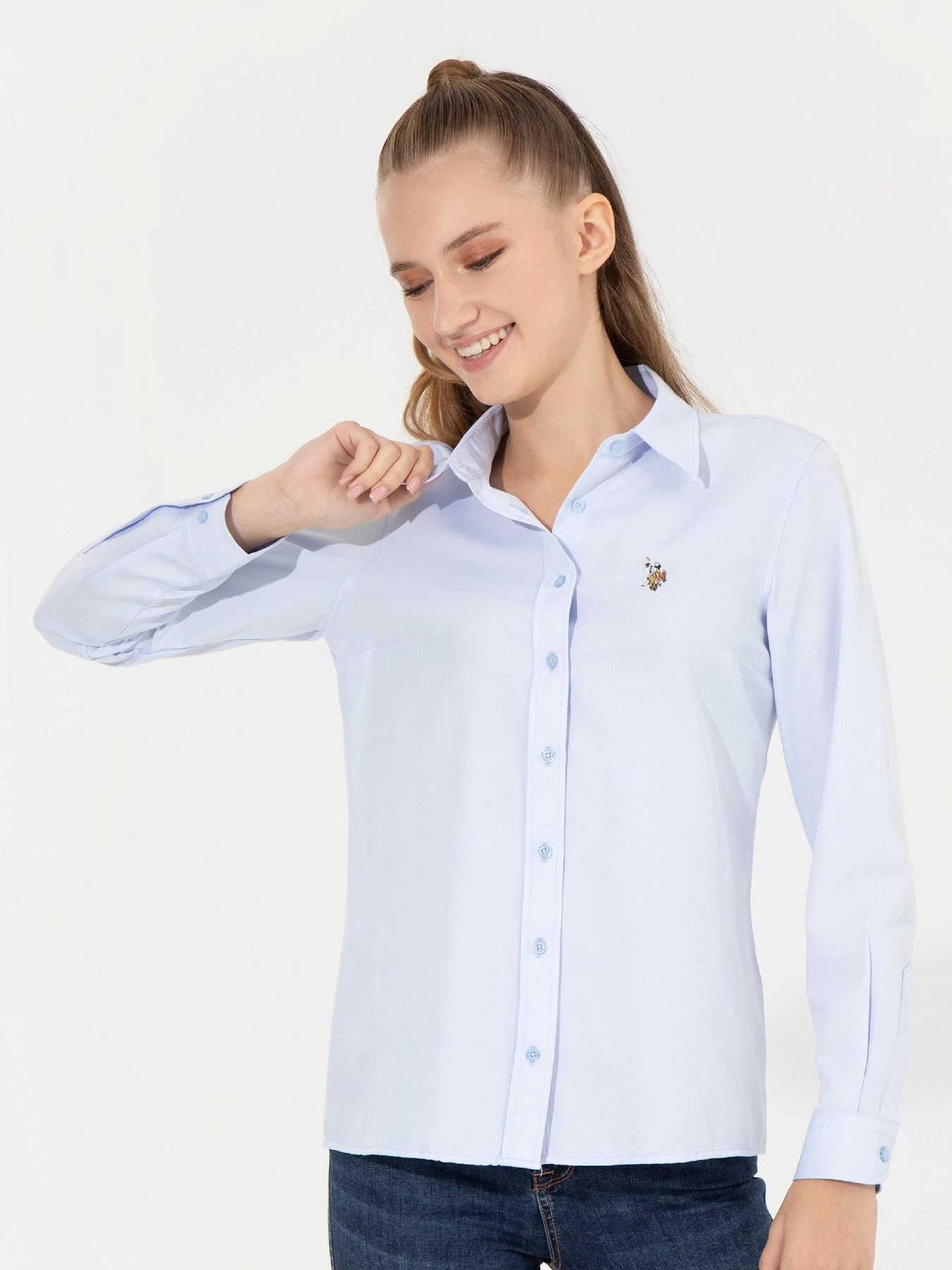 Рубашки US Polo модель G082GL004.000.1450242.VR003 Фото