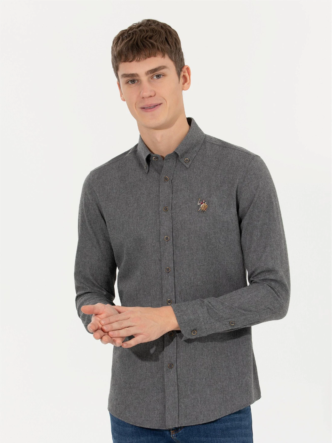 Рубашки US Polo модель G081SZ004.000.1450251.VR006 Фото
