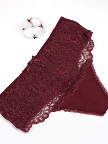 Нижня білизна ISSA Plus модель BL2-585_burgundy Фото