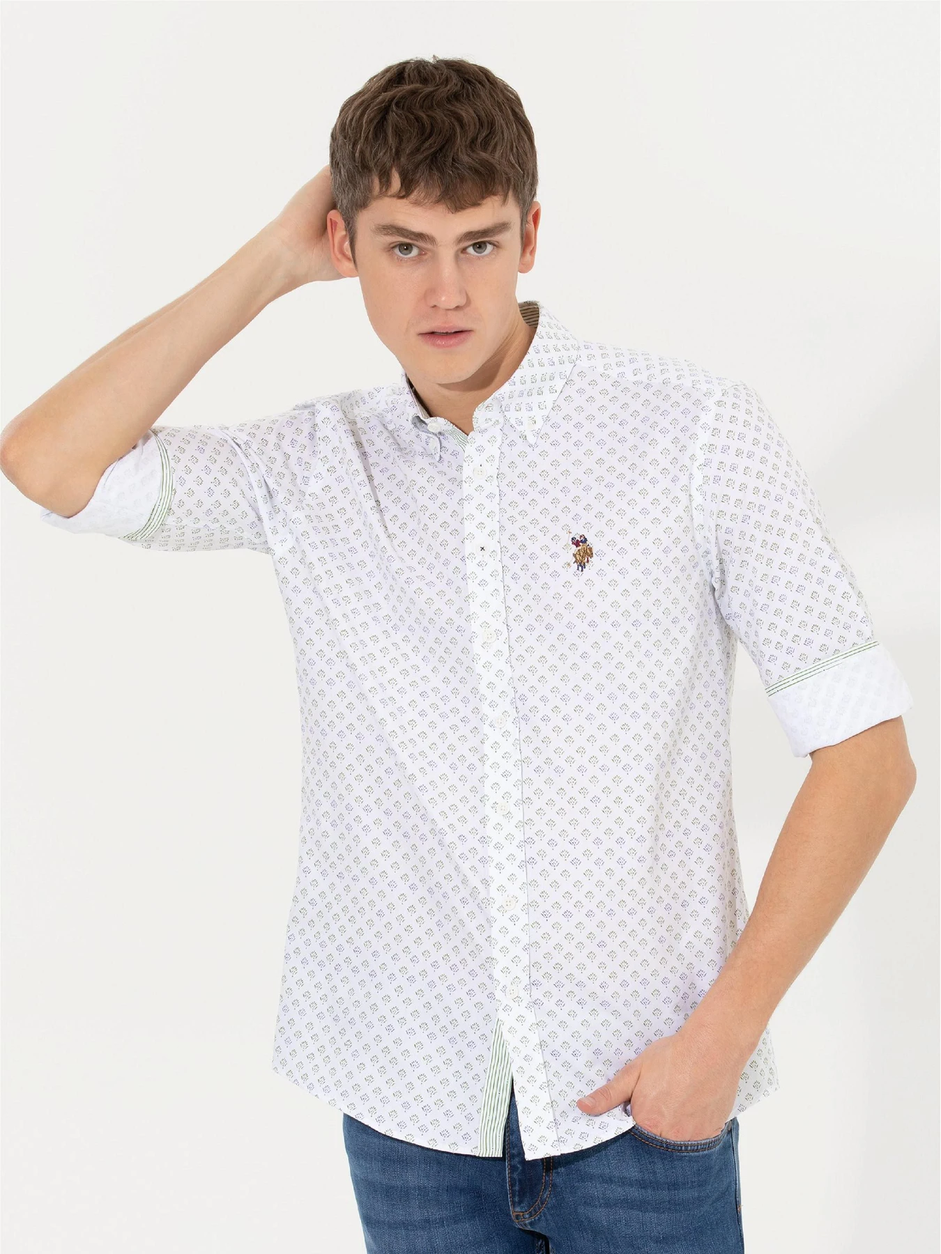 Рубашки US Polo модель G081SZ004.000.1461711.VR013 Фото