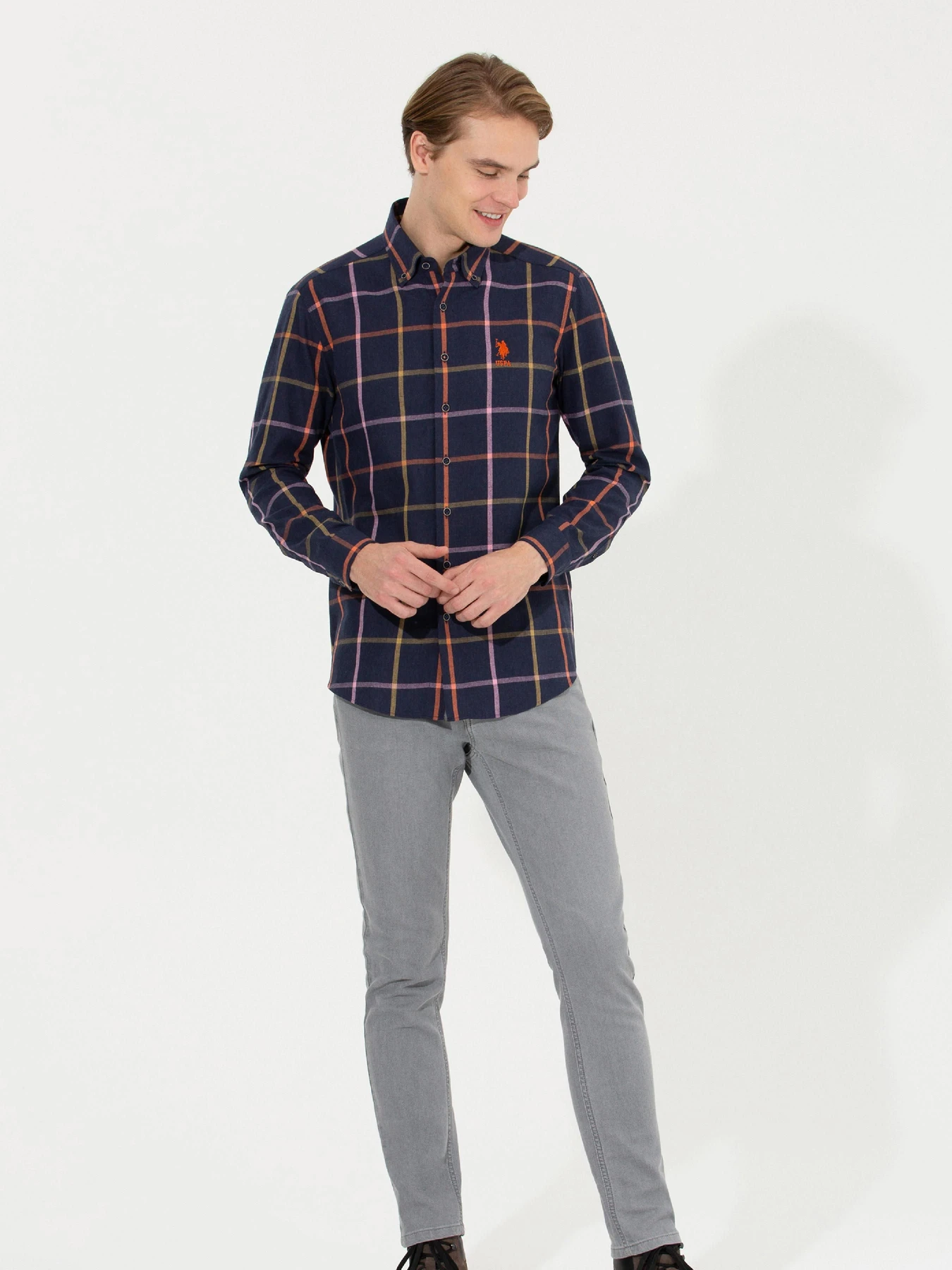 Рубашки US Polo модель G081SZ004.000.1461535.VR033 Фото