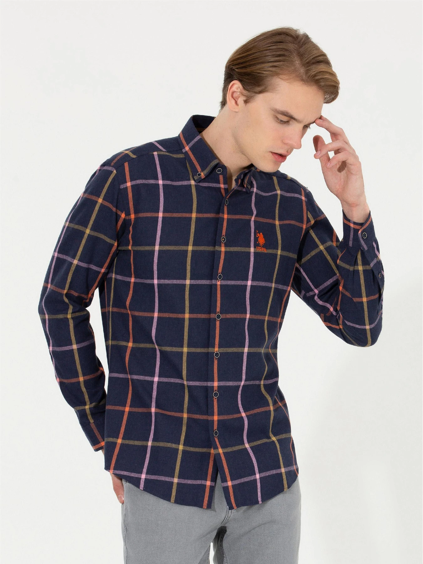 Рубашки US Polo модель G081SZ004.000.1461535.VR033 Фото