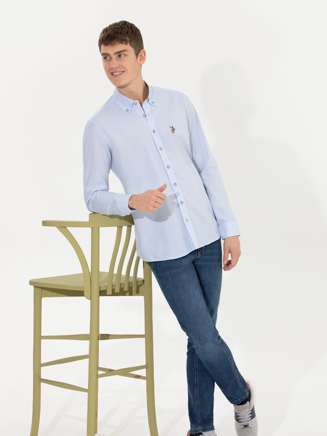 Рубашки US Polo модель G081SZ004.000.1450307.VR003 Фото