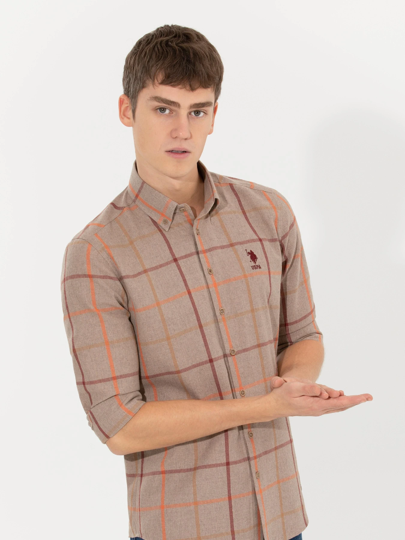 Рубашки US Polo модель G081SZ004.000.1461535.VR049 Фото