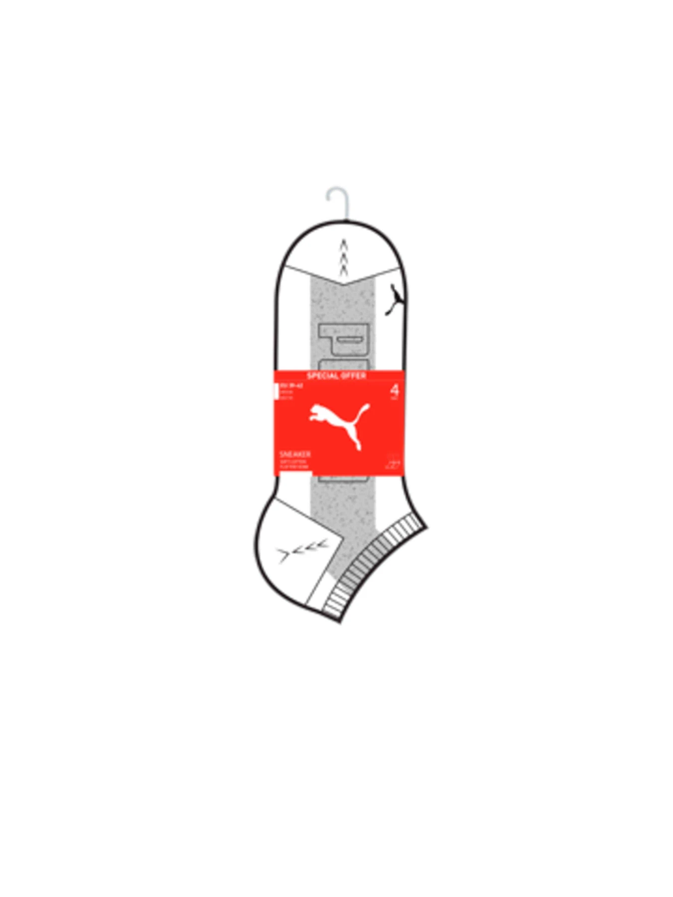 Носки и гольфы PUMA Unisex Sneaker 4p Promo модель 935006 Фото