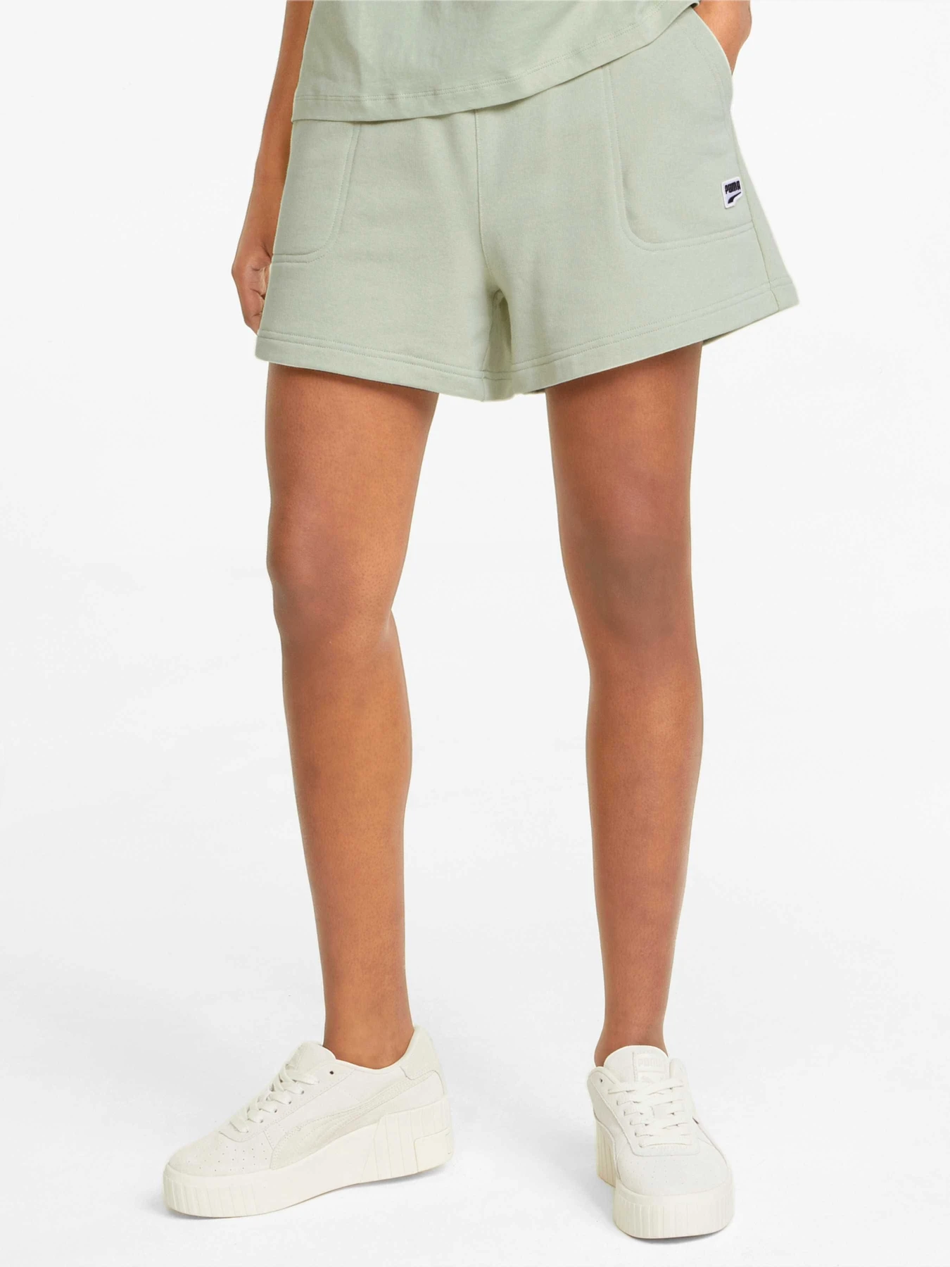 Шорты PUMA Downtown High Waist Shorts модель 533587 Шорты PUMA Downtown High Waist Shorts модель 533587 Фото
