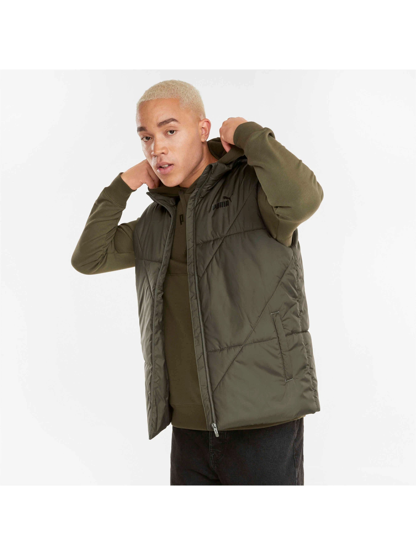 Куртки и дубленки PUMA Ess Padded Vest модель 587644 Фото