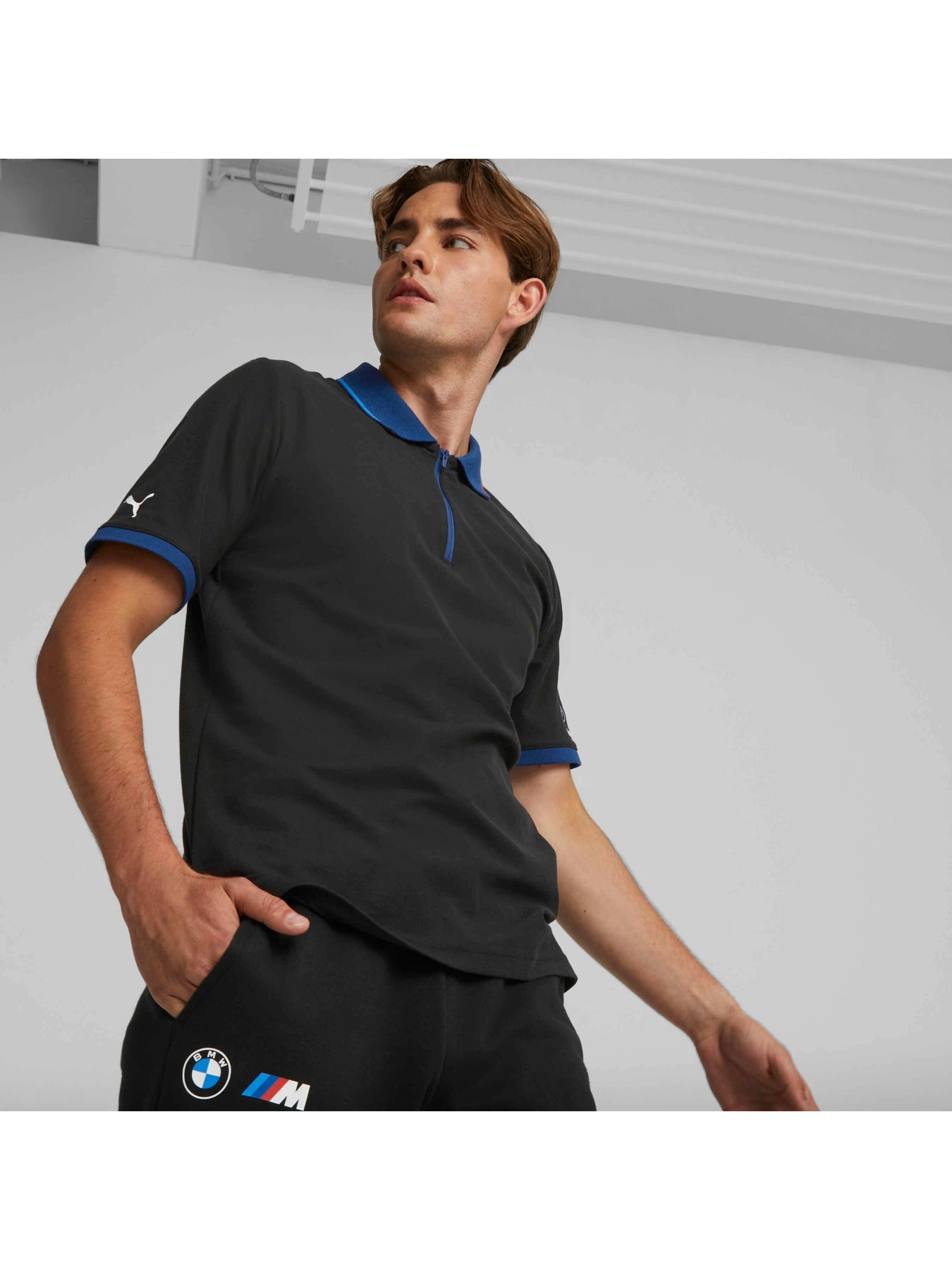 Футболки и поло PUMA Bmw Mms Zip Polo модель 535870 Фото