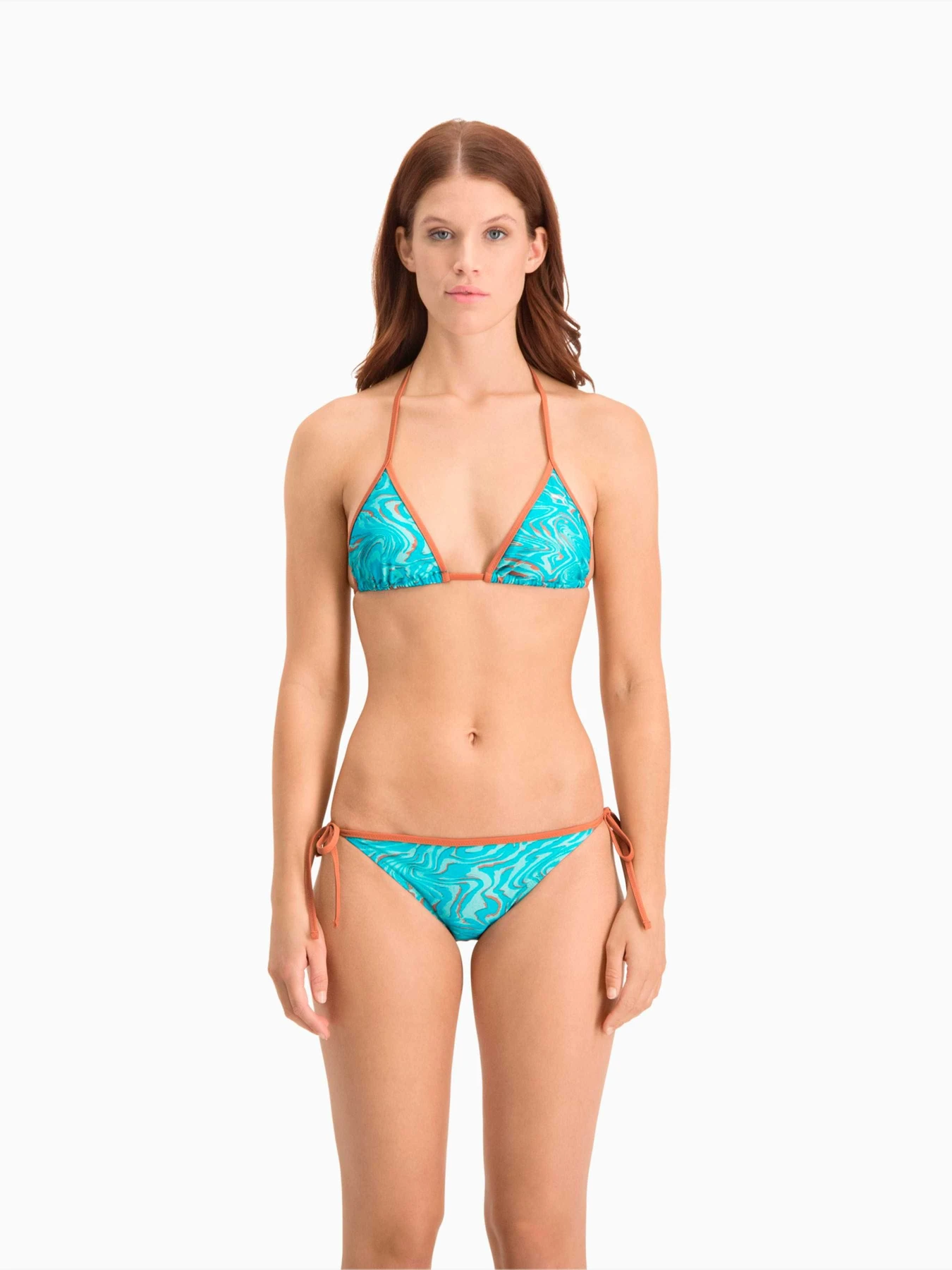 Одежда для пляжа PUMA Swim Women Aop Side Tie модель 935067 Фото