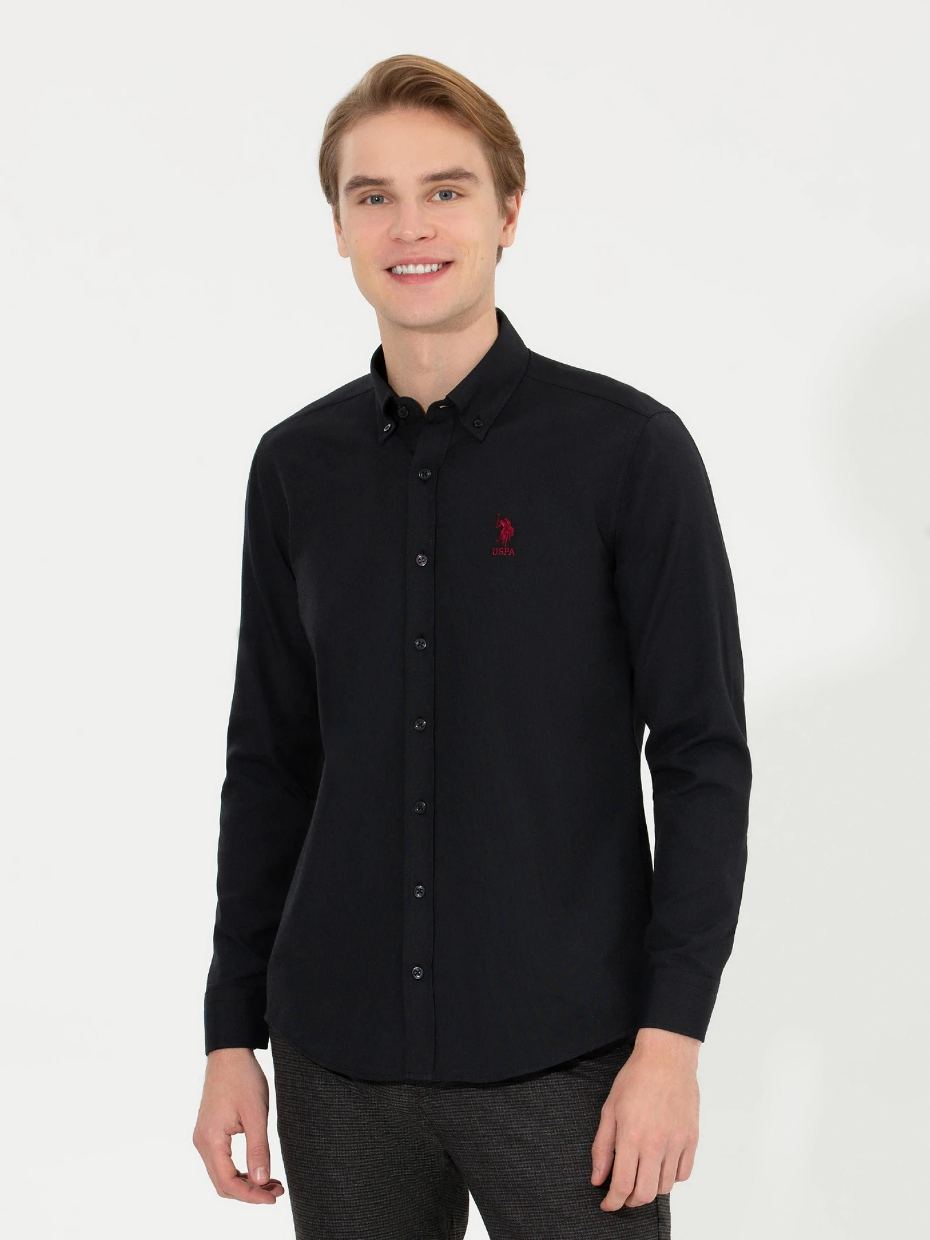 Рубашки US Polo модель G081GL004.000.1450315.VR046 Фото