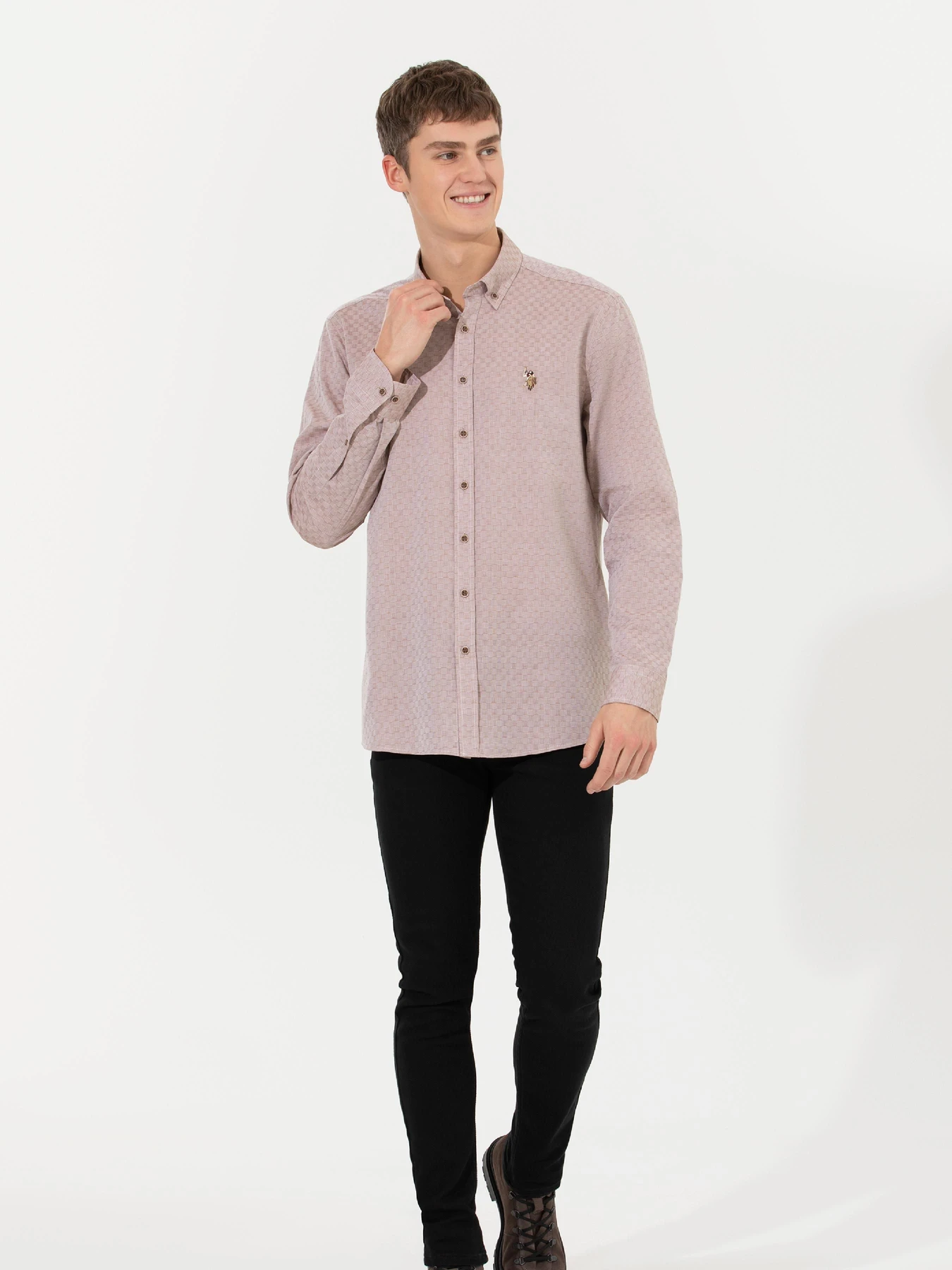Рубашки US Polo модель G081SZ004.000.1461606.VR015 Фото