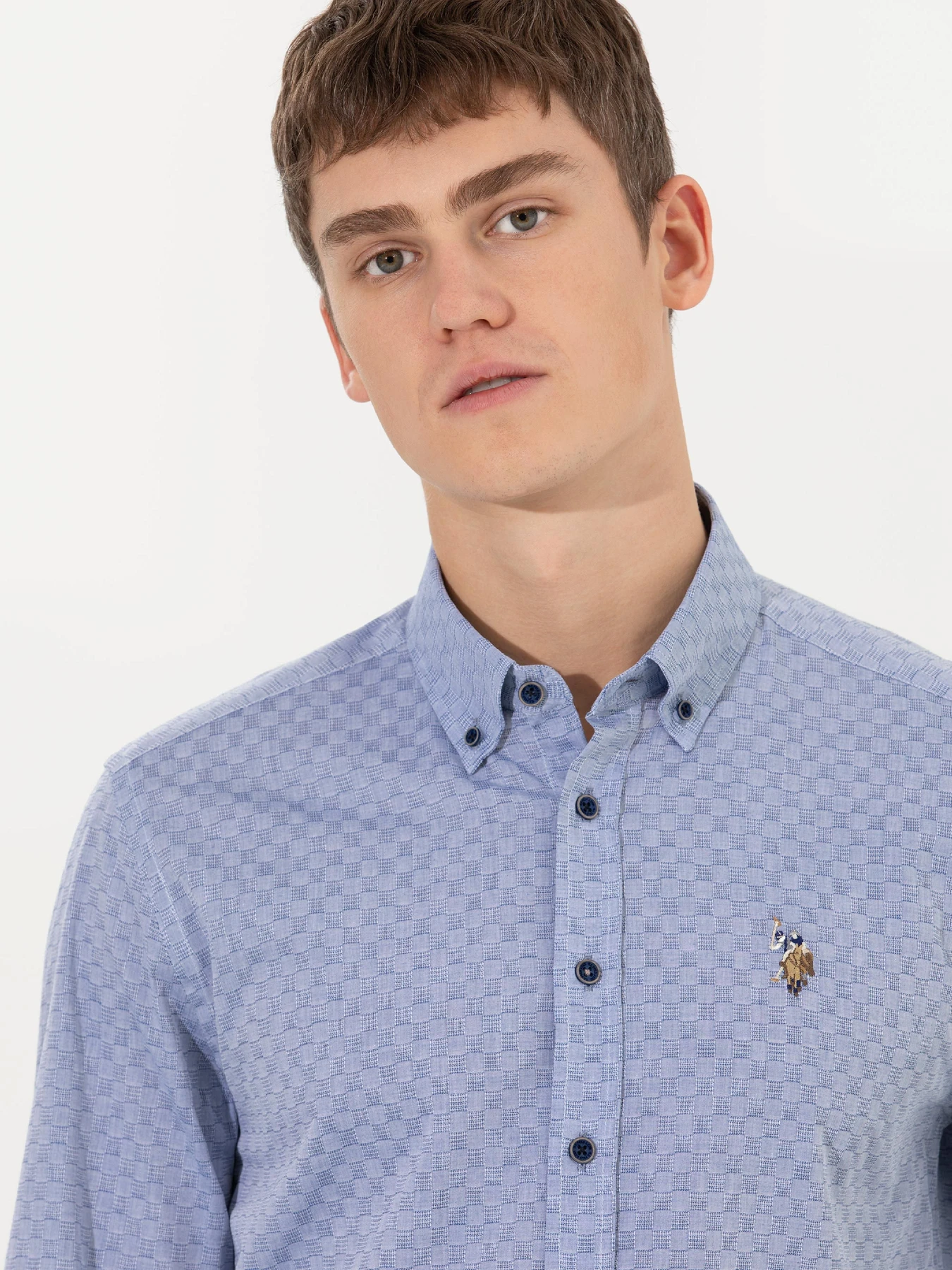 Рубашки US Polo модель G081SZ004.000.1461606.VR212 Фото