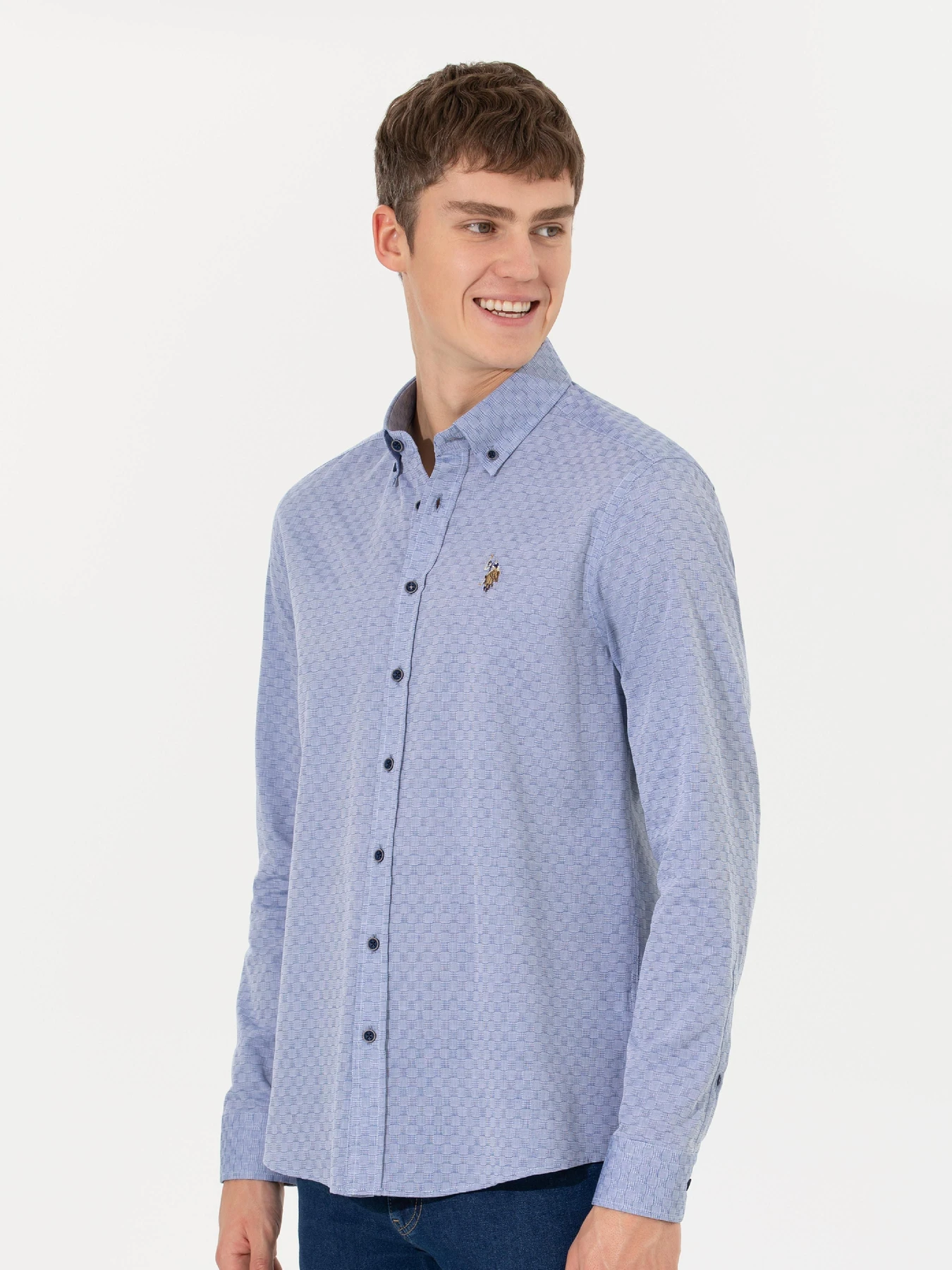 Рубашки US Polo модель G081SZ004.000.1461606.VR212 Фото