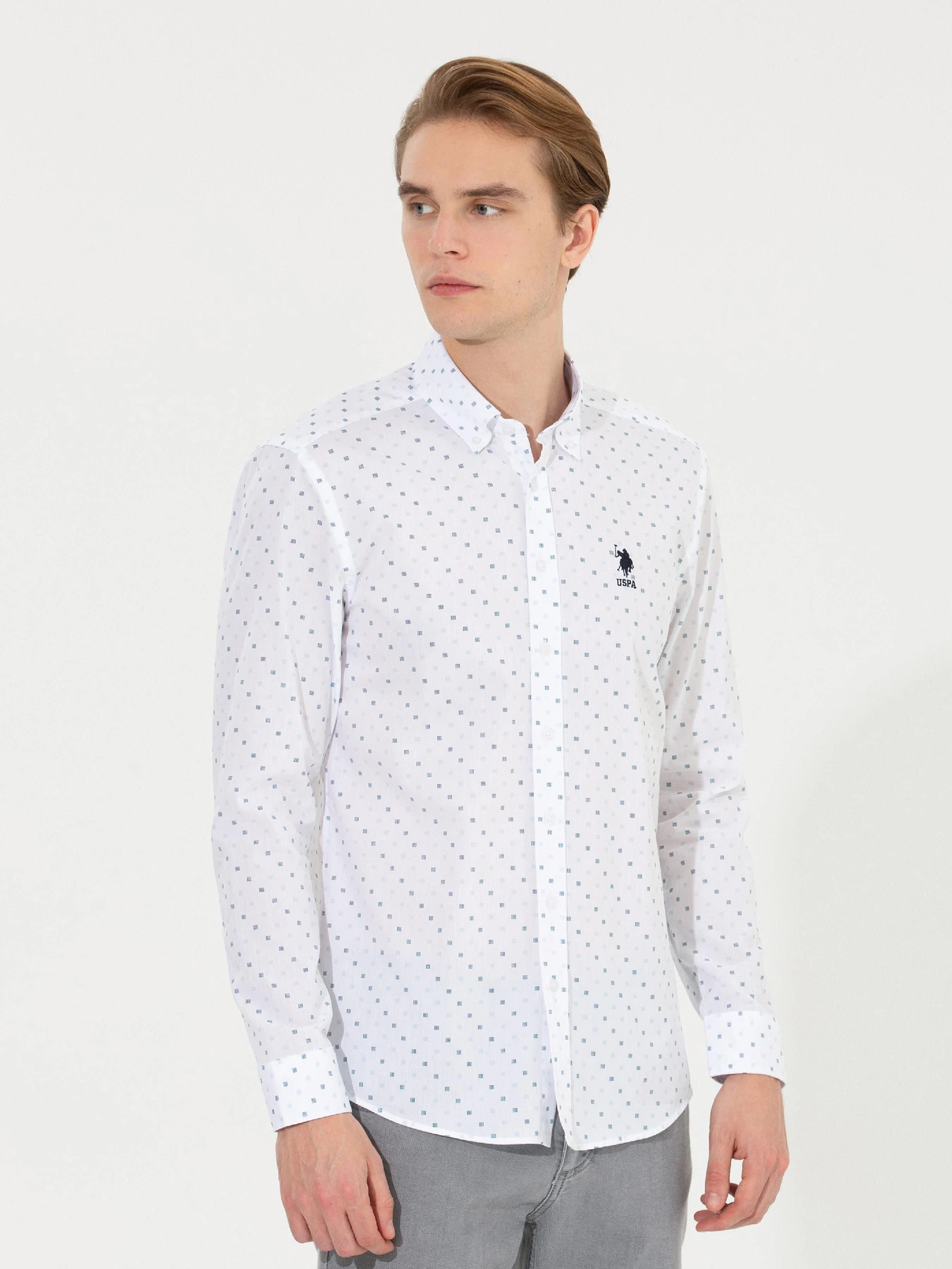 Рубашки US Polo модель G081GL004.000.1450152.VR013 Фото